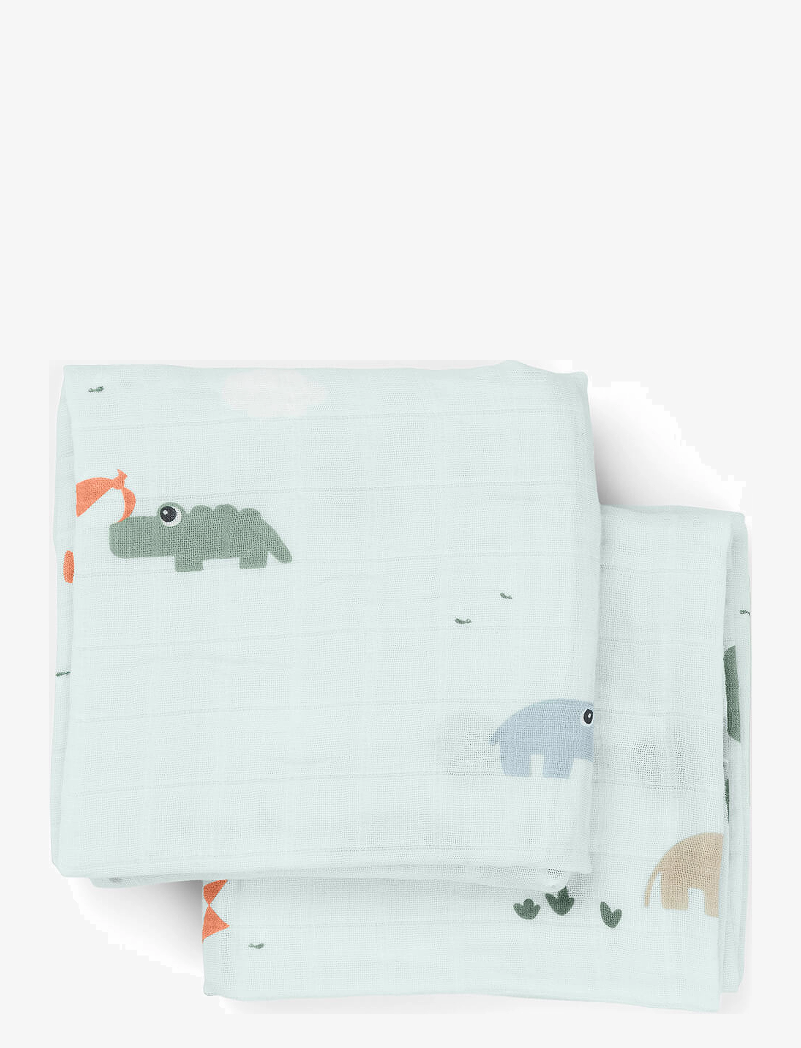 Done by Deer - Burp cloth 2-pack Playground Blue - muslinai - blue - 1