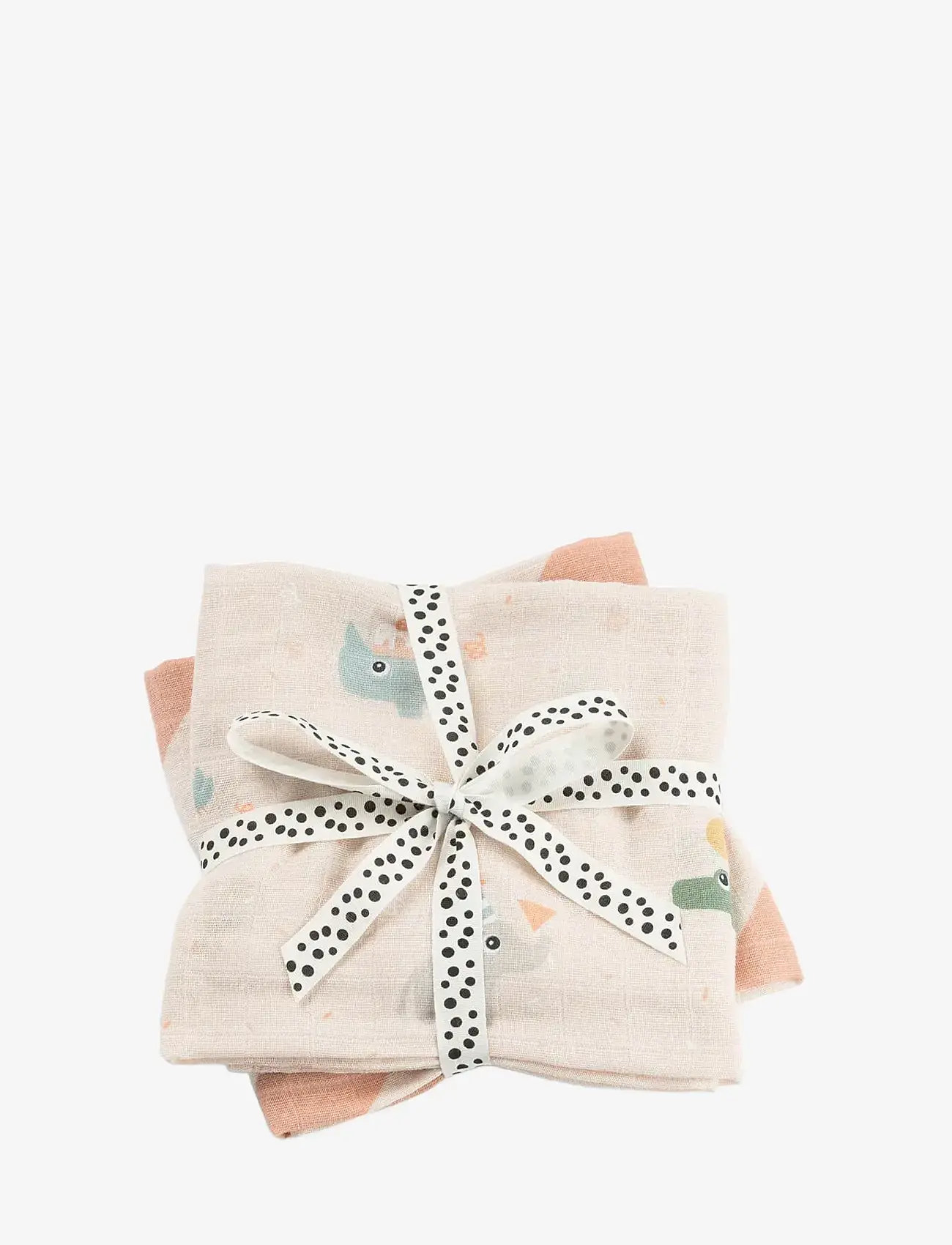 Done by Deer - Burp cloth 2-pack Celebration Powder - muslindukar - powder - 0