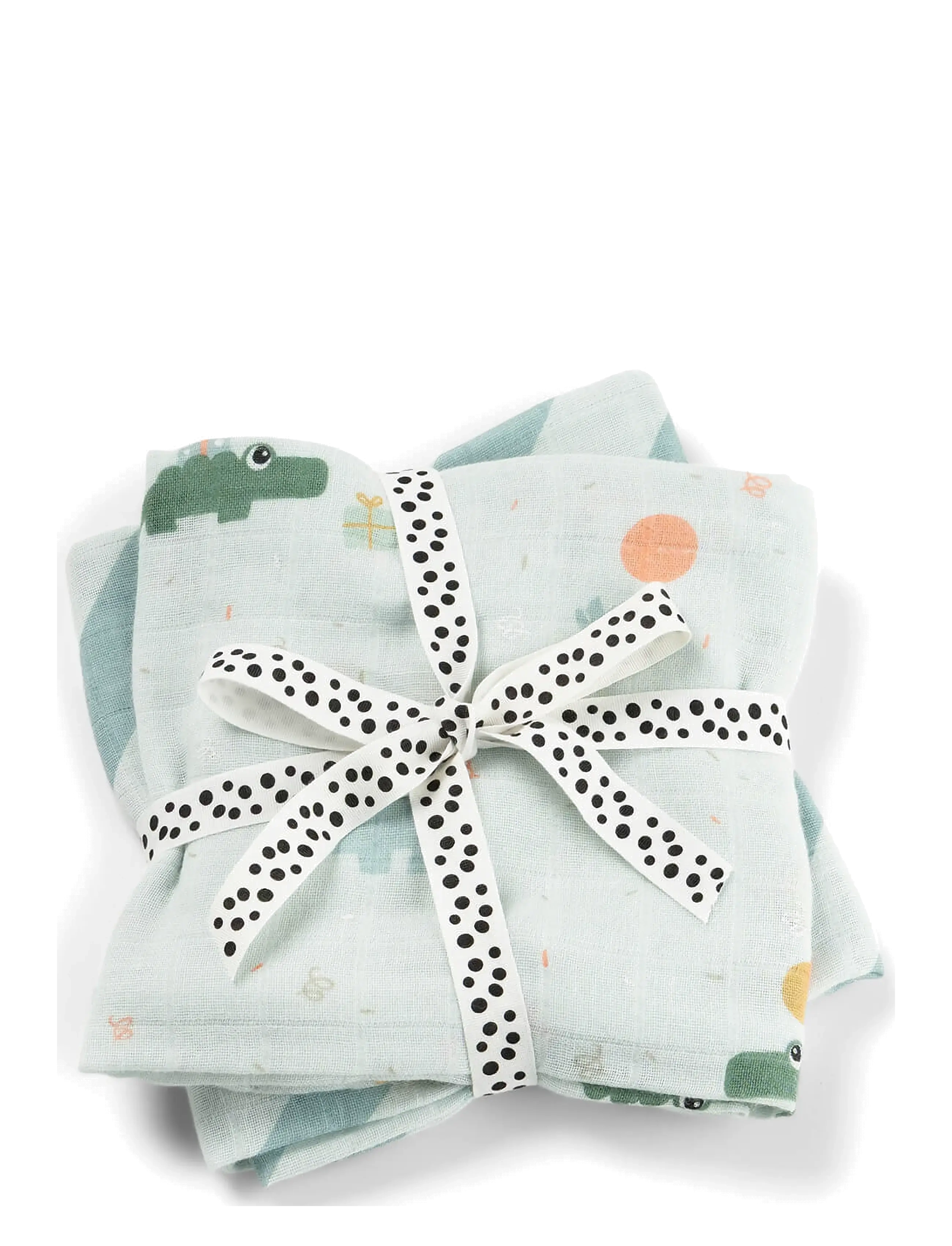 Done by Deer Burp Cloth 2-Pack Celebration Blue, Børn, Gylpeklud 2-Pak, Multi/mønstret, Str: 65X 65CM