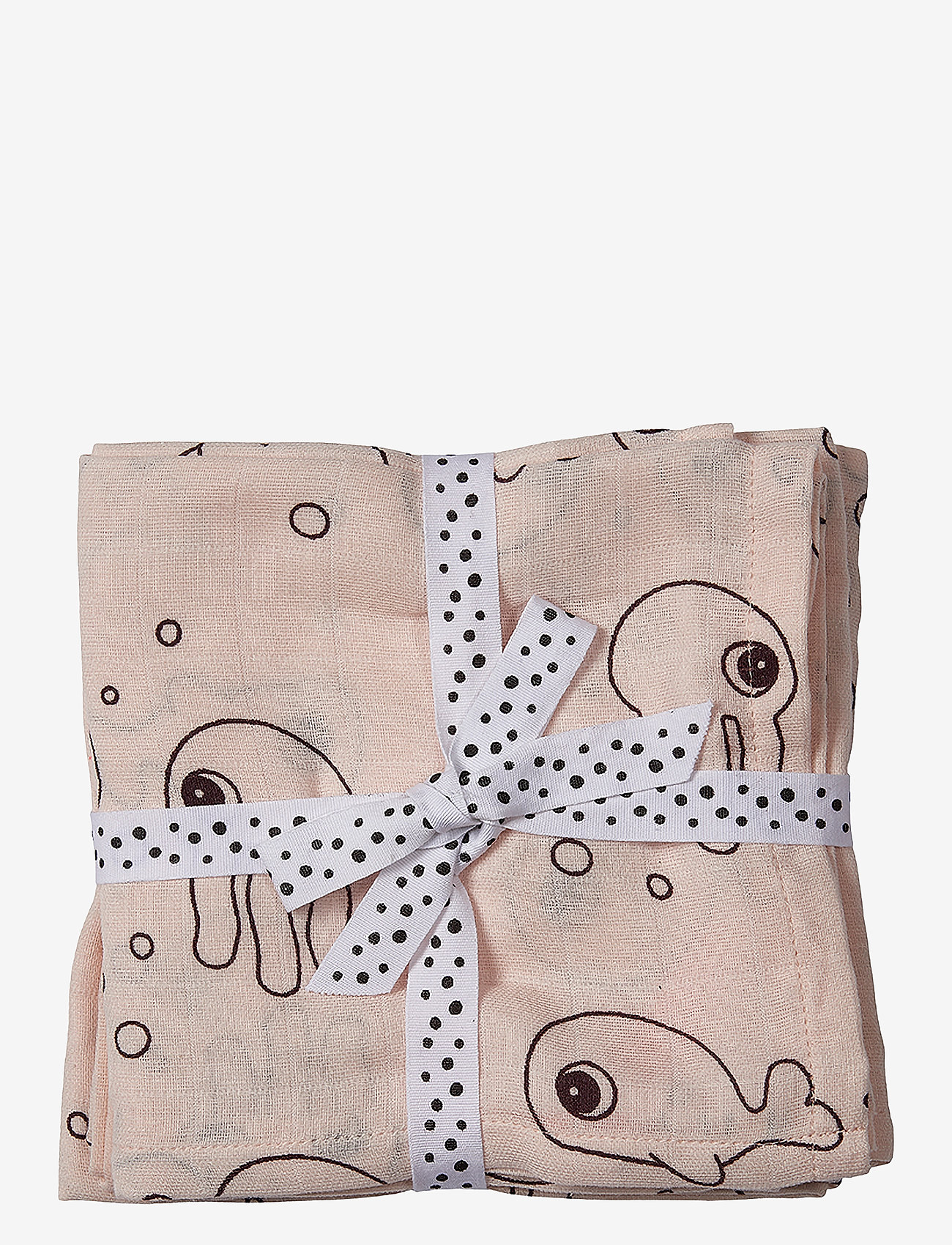 Done by Deer - Swaddle 2-pack Sea friends Powder - musliinist tekid - powder - 0