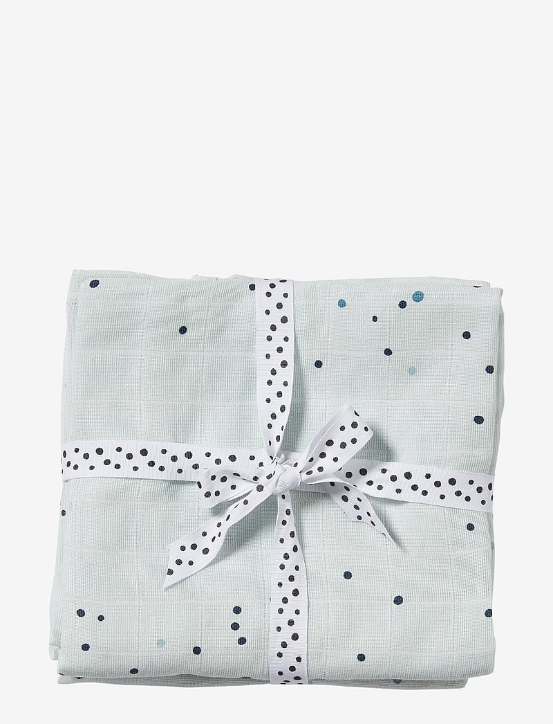 Done by Deer - Swaddle 2-pack Dreamy dots Blue - musliinihuovat - blue - 0