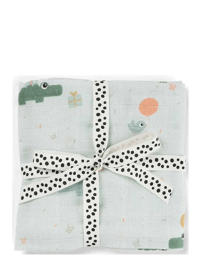 Done by Deer - Swaddle Celebration Blue - muslinfiltar - blue - 1