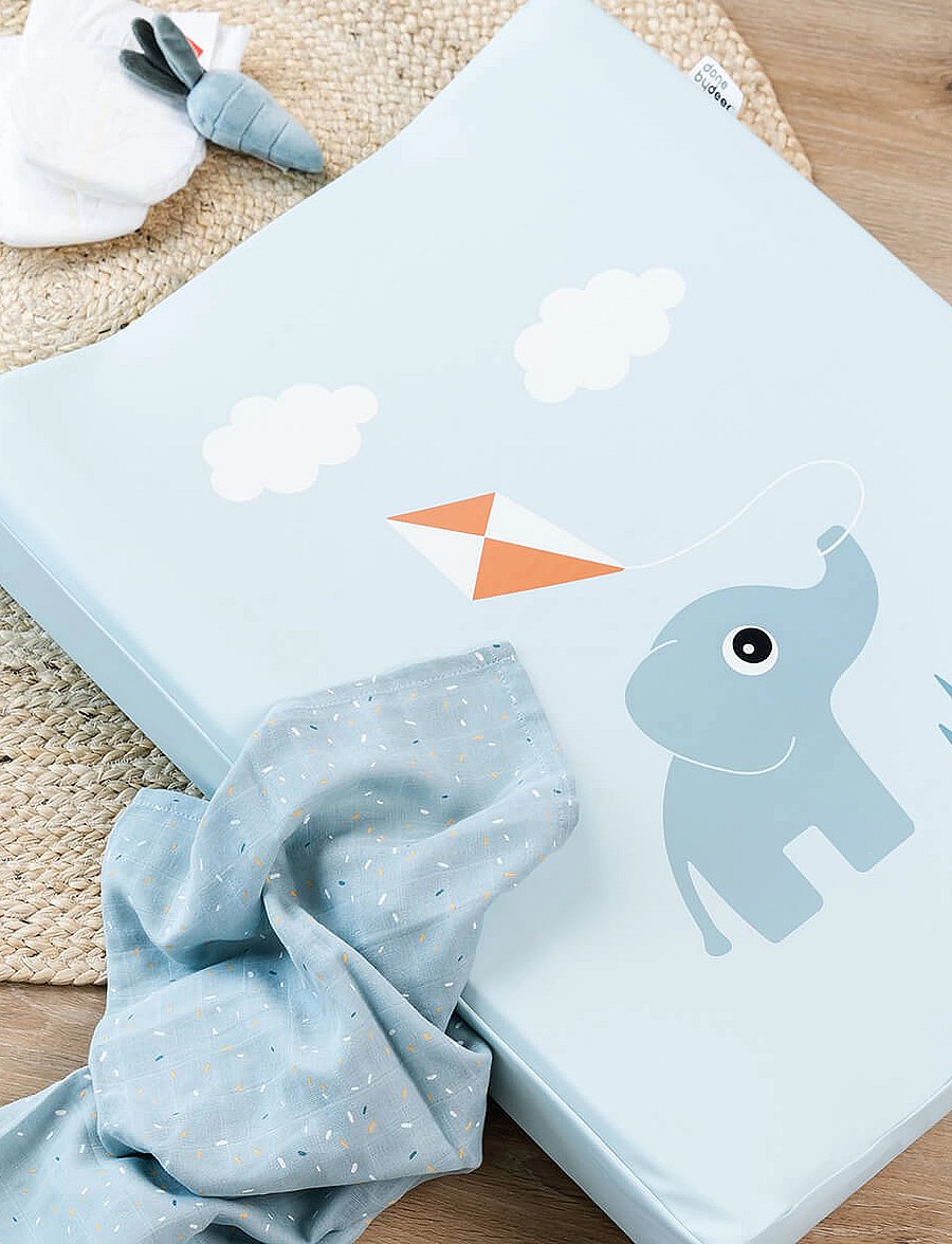 Done by Deer - Changing pad easy wipe Playground Blue - wickelauflagen und -unterlagen - blue - 1