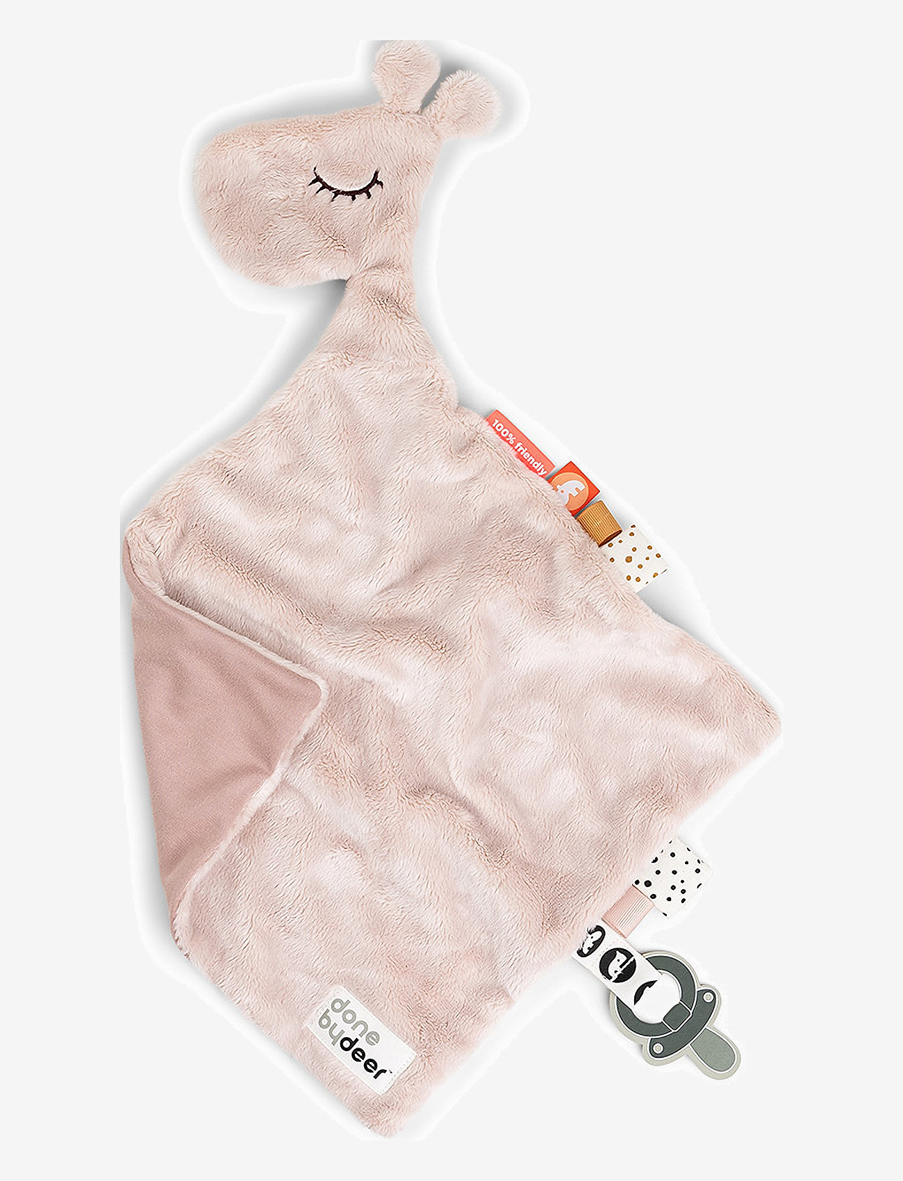 Done by Deer - Comfort blanket Raffi Powder - schmusetuch - powder - 0