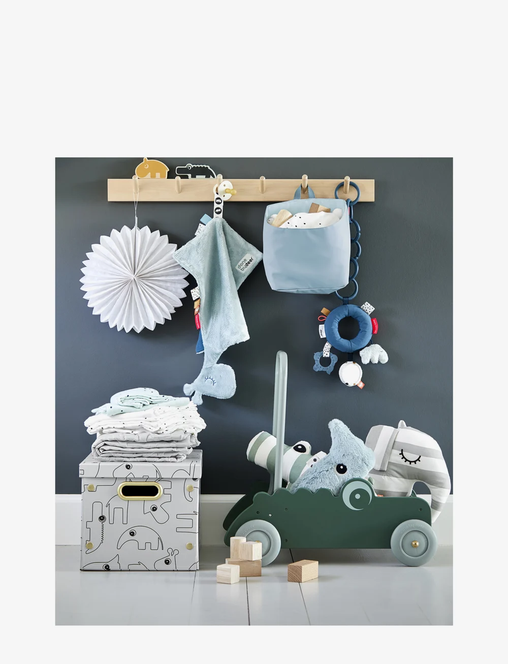 Done by Deer - Comfort blanket Raffi Blue - kaisutekid - blue - 1