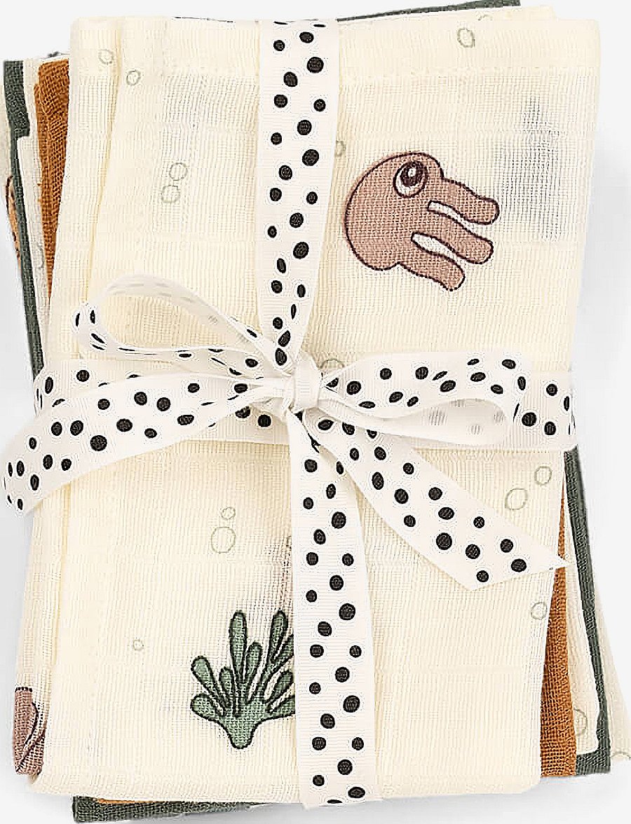 Done by Deer - Wash cloth 5-pack GOTS Sea friends - colour mix - 0