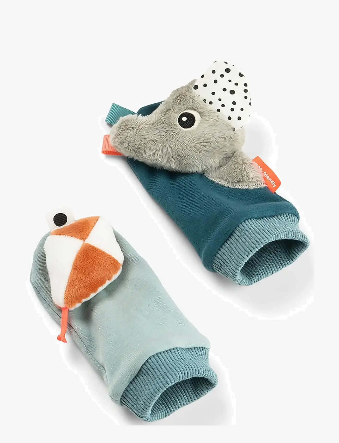 Done by Deer - Rattle socks Playground Blue - babysokker - blue - 2