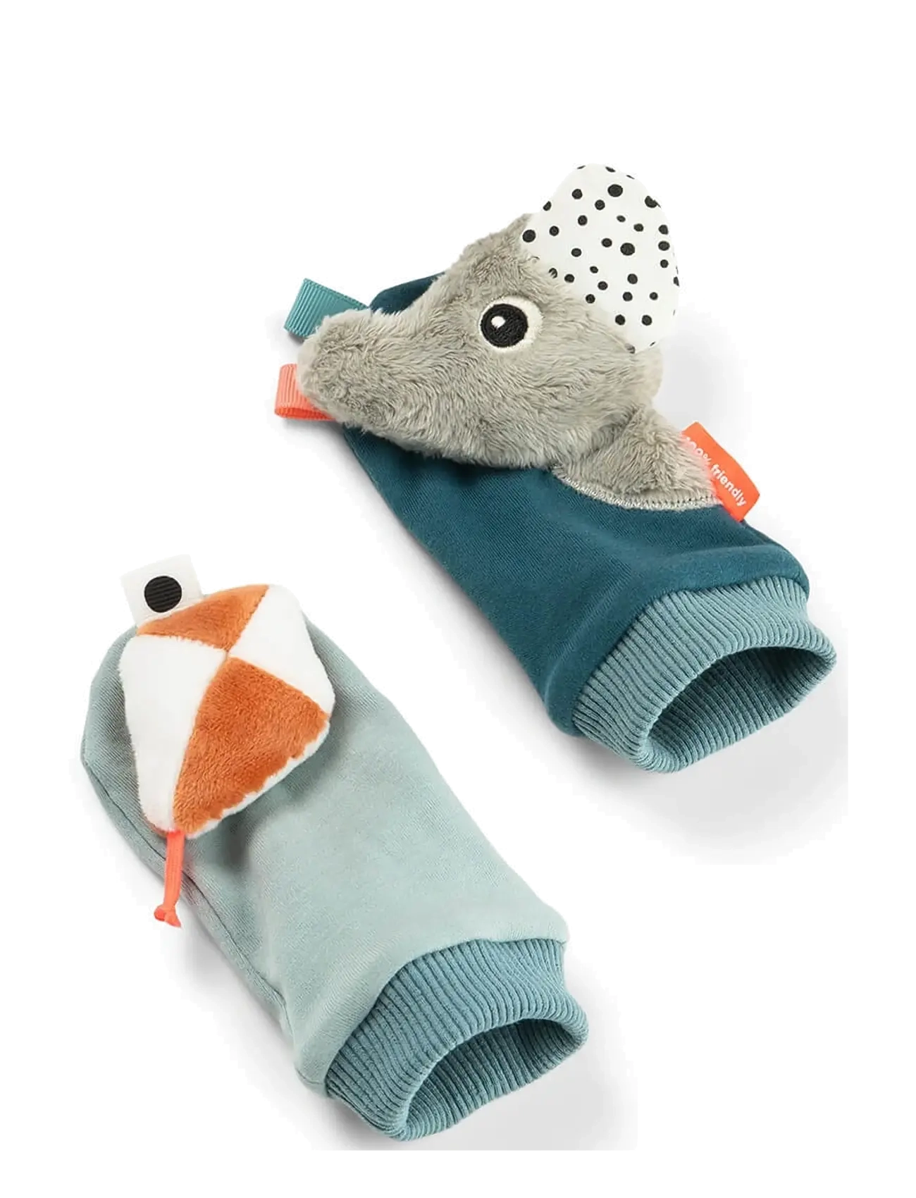 Done by Deer - Rattle socks Playground Blue - baby socks - blue - 2