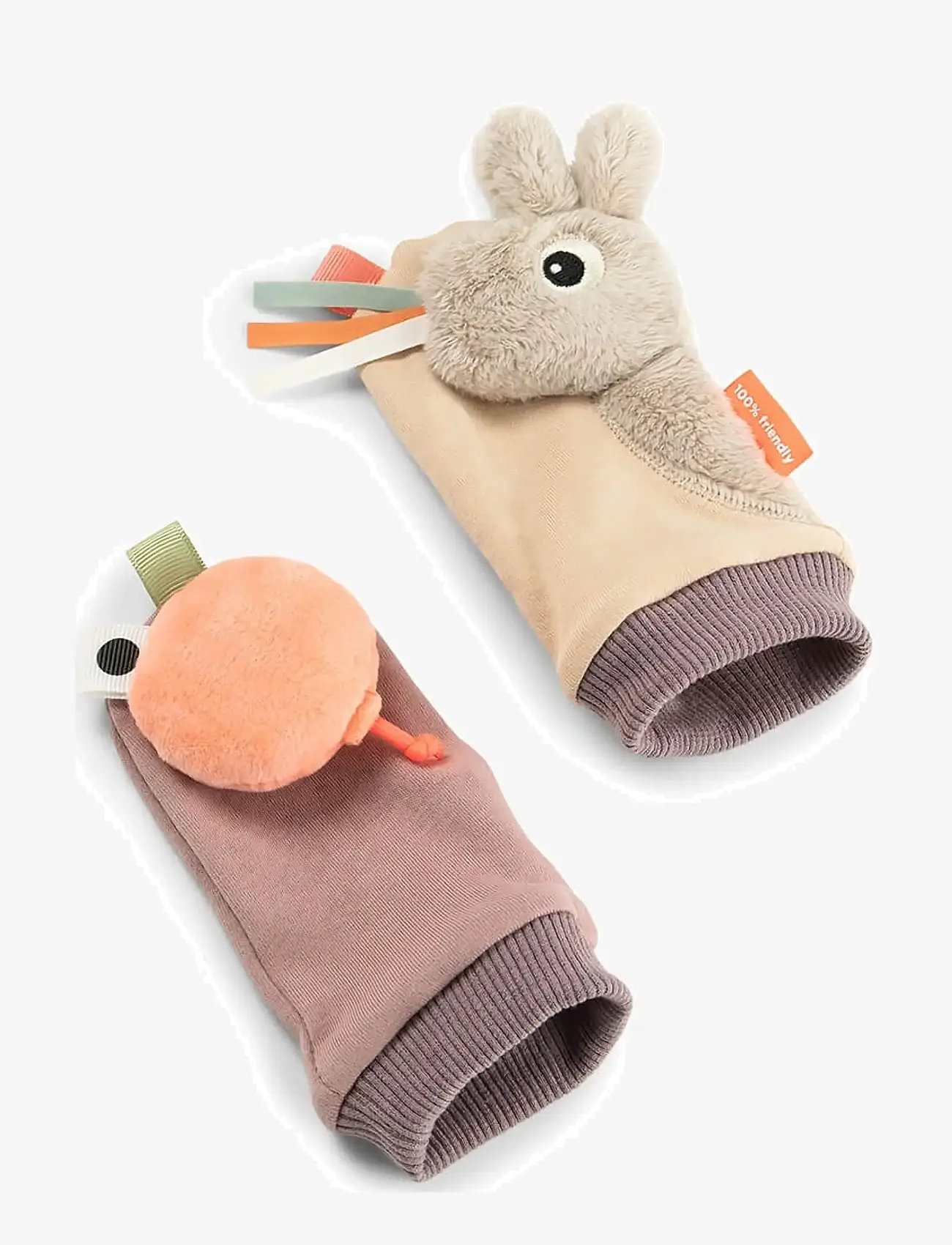 Done by Deer - Rattle socks Celebration Sand - babysokker - sand - 2