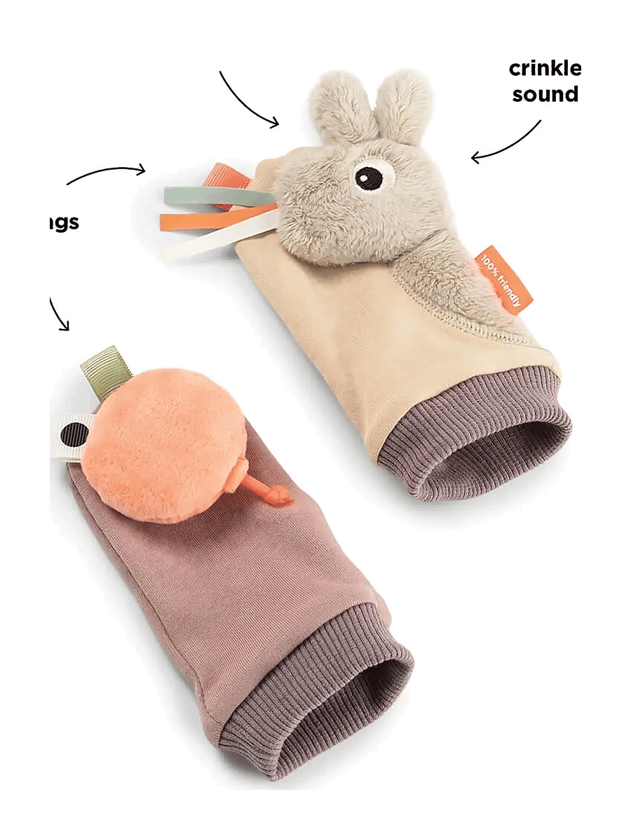 Done by Deer - Rattle socks Celebration Sand - baby-socken - sand - 3