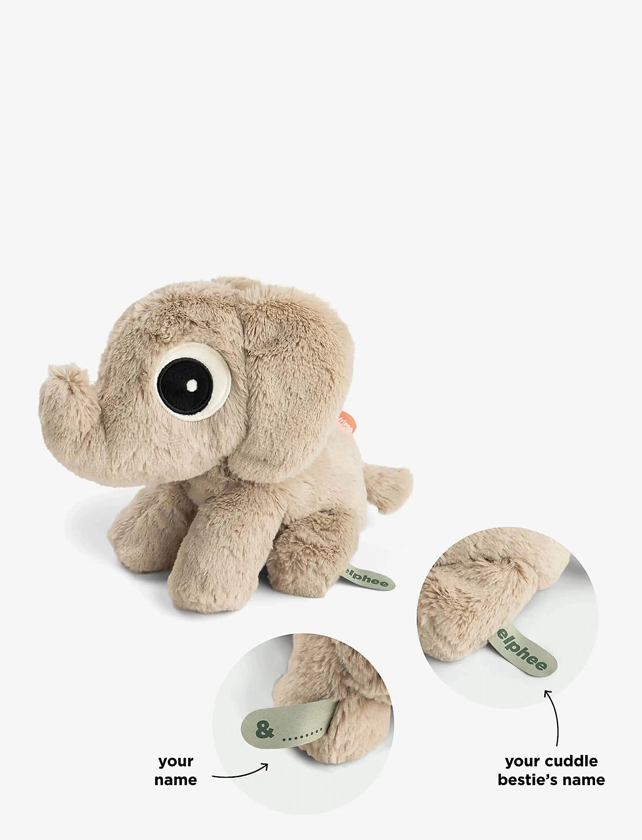 Done by Deer - Cuddle bestie Elphee Sand 20 cm - kuscheltiere - sand - 2