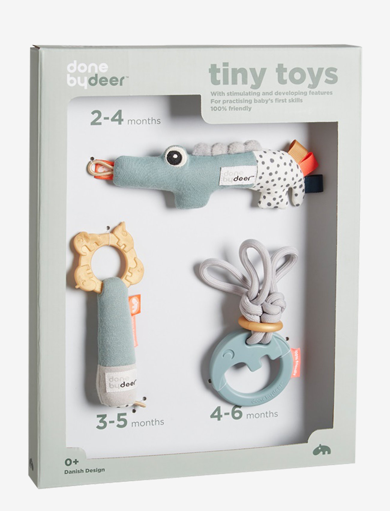 Done by Deer - Tiny toys gift set Deer friends Green - interaktives spielzeug - colour mix - 0