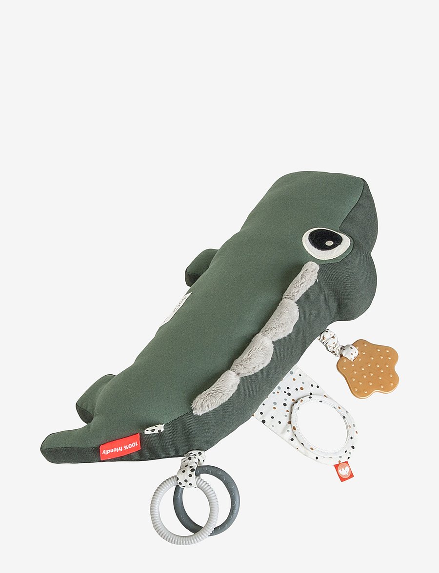 Done by Deer - Tummy time activity toy Croco Green - gagnvirk leikföng - green - 2