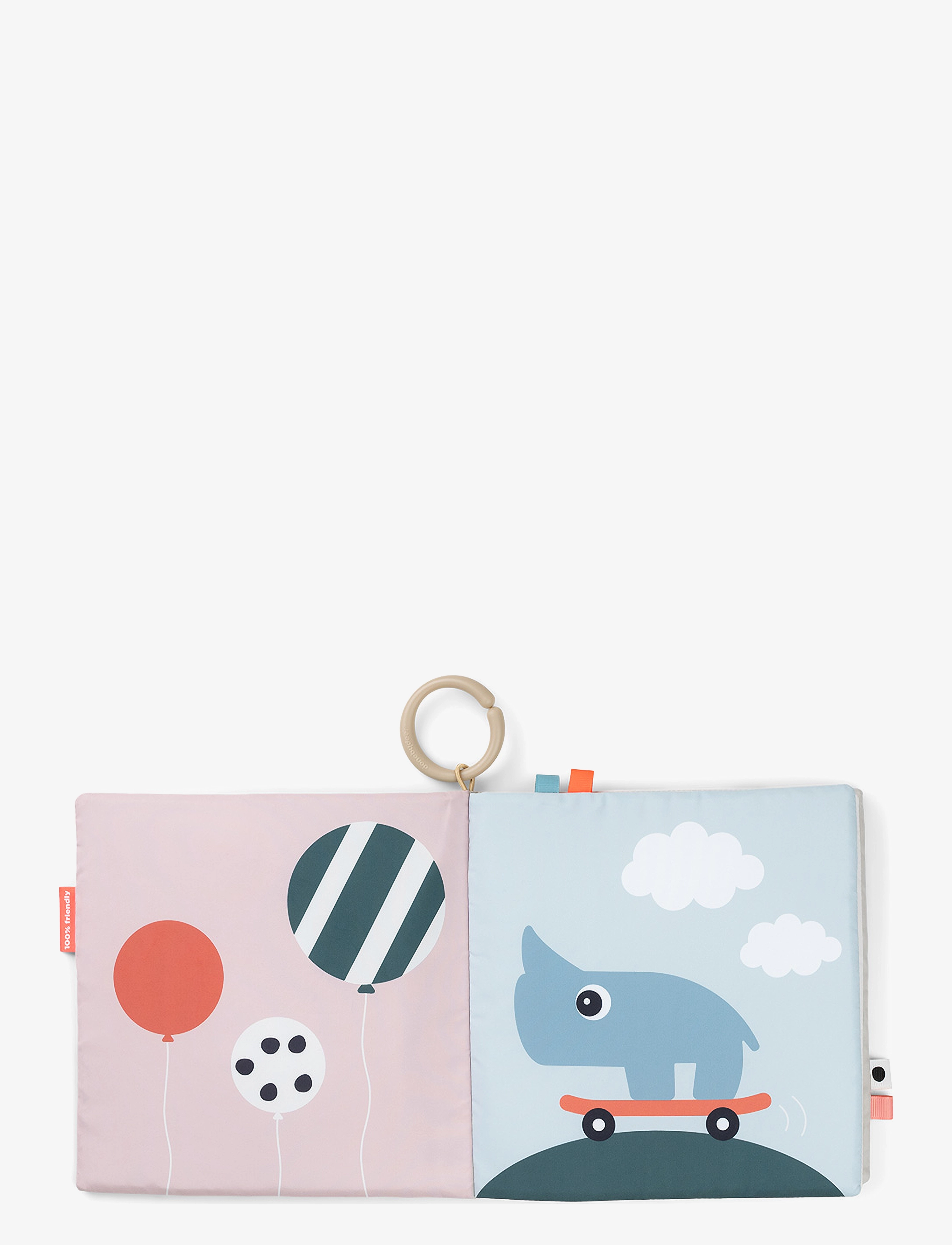 Done by Deer - Tummy time soft book Deer friends Colour mix - interactive toys - colour mix - 2