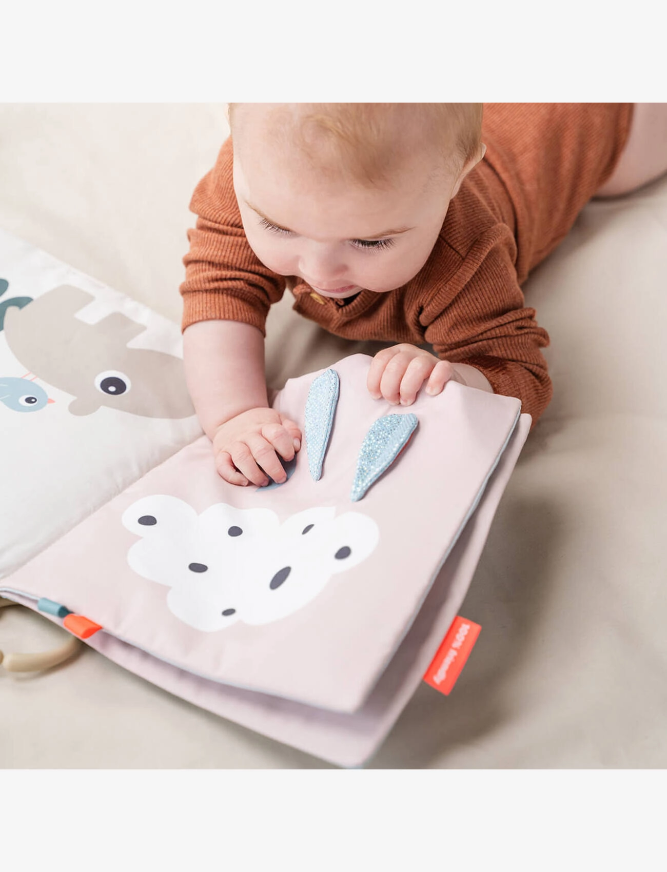 Done by Deer - Tummy time soft book Deer friends Colour mix - interactive toys - colour mix - 5