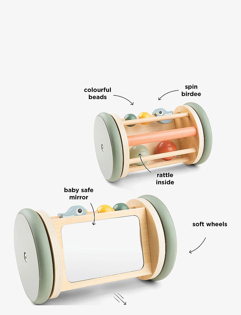 Done by Deer - Rolling activity mirror Birdee Colour mix - kingitused alla 50€ - colour mix - 3