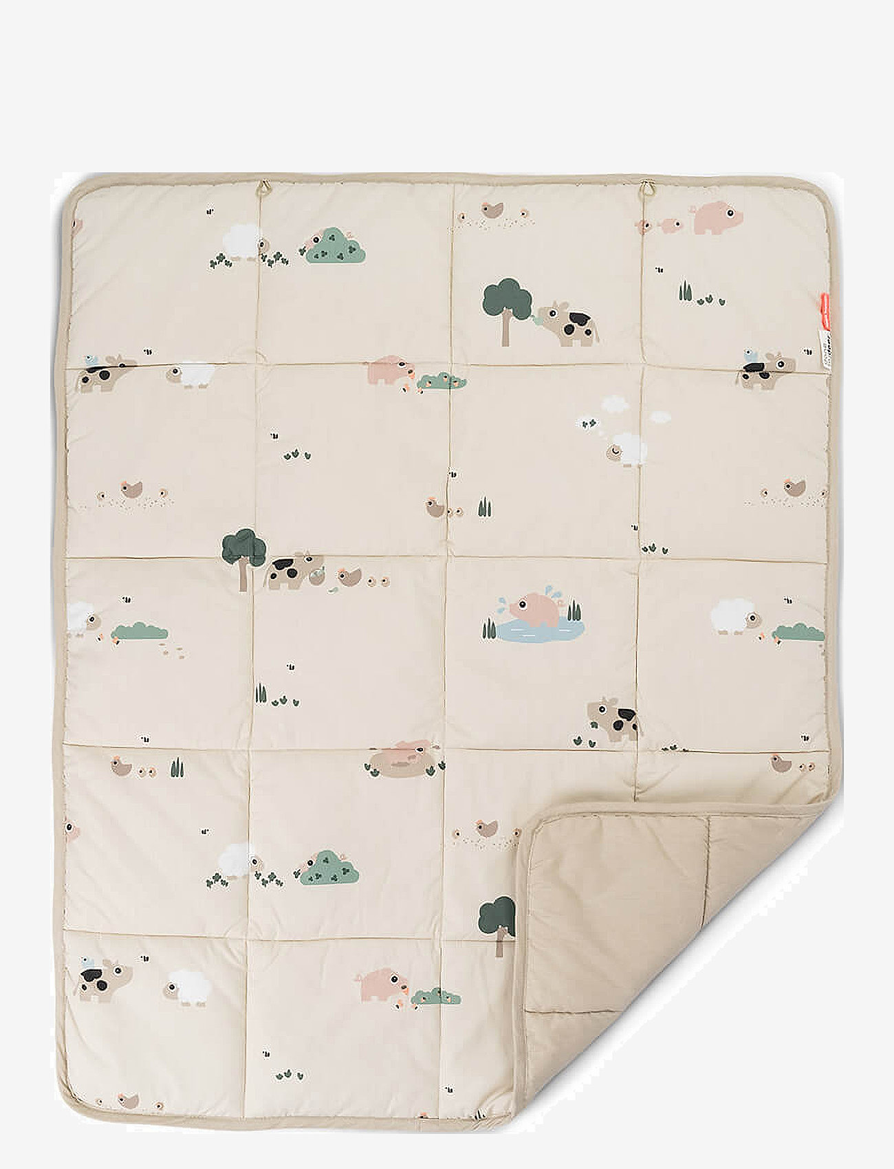 Done by Deer - Play mat Tiny farm Sand - aktivitetscentre & legemåtter - sand - 0