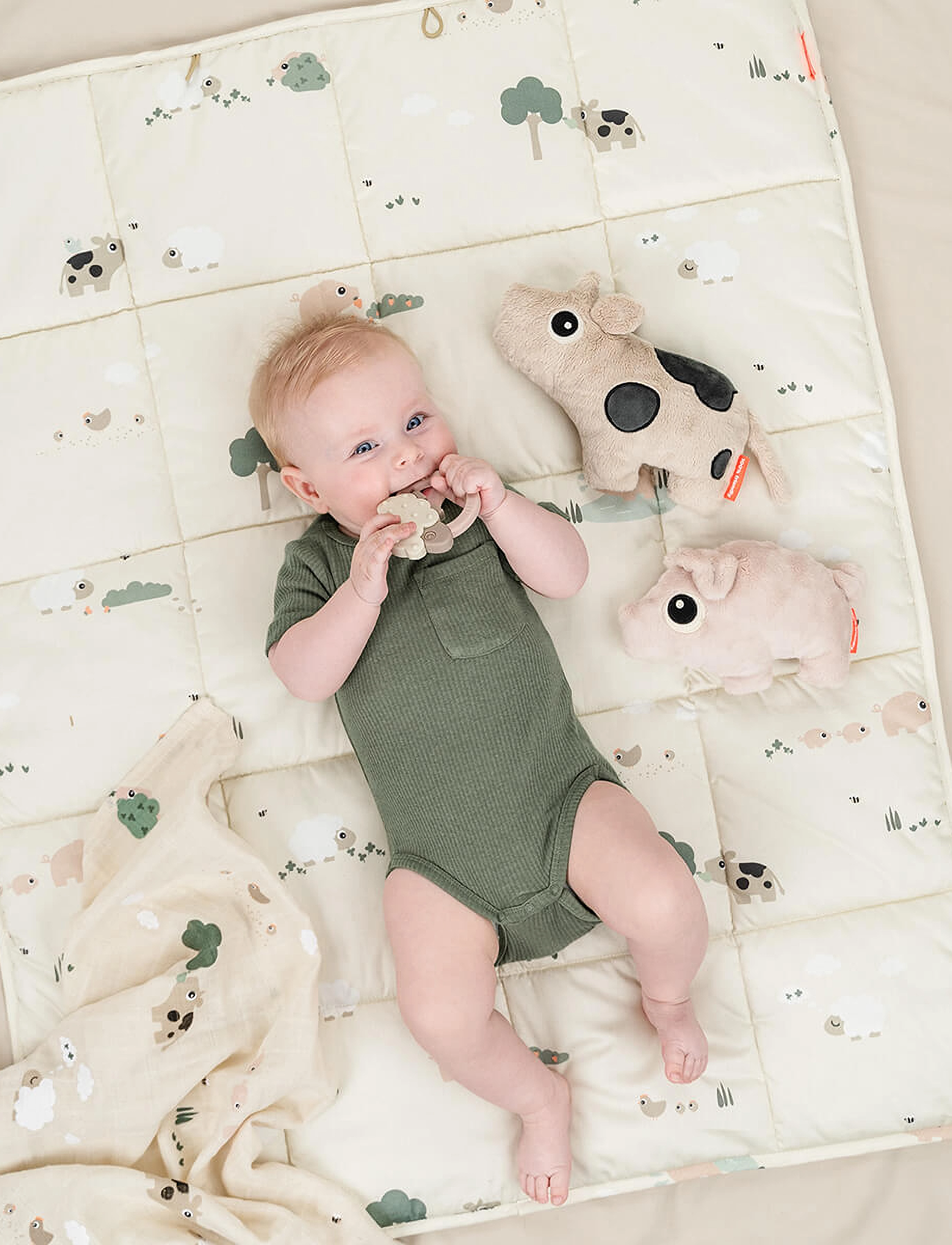 Done by Deer - Play mat Tiny farm Sand - leikkialustat - sand - 2