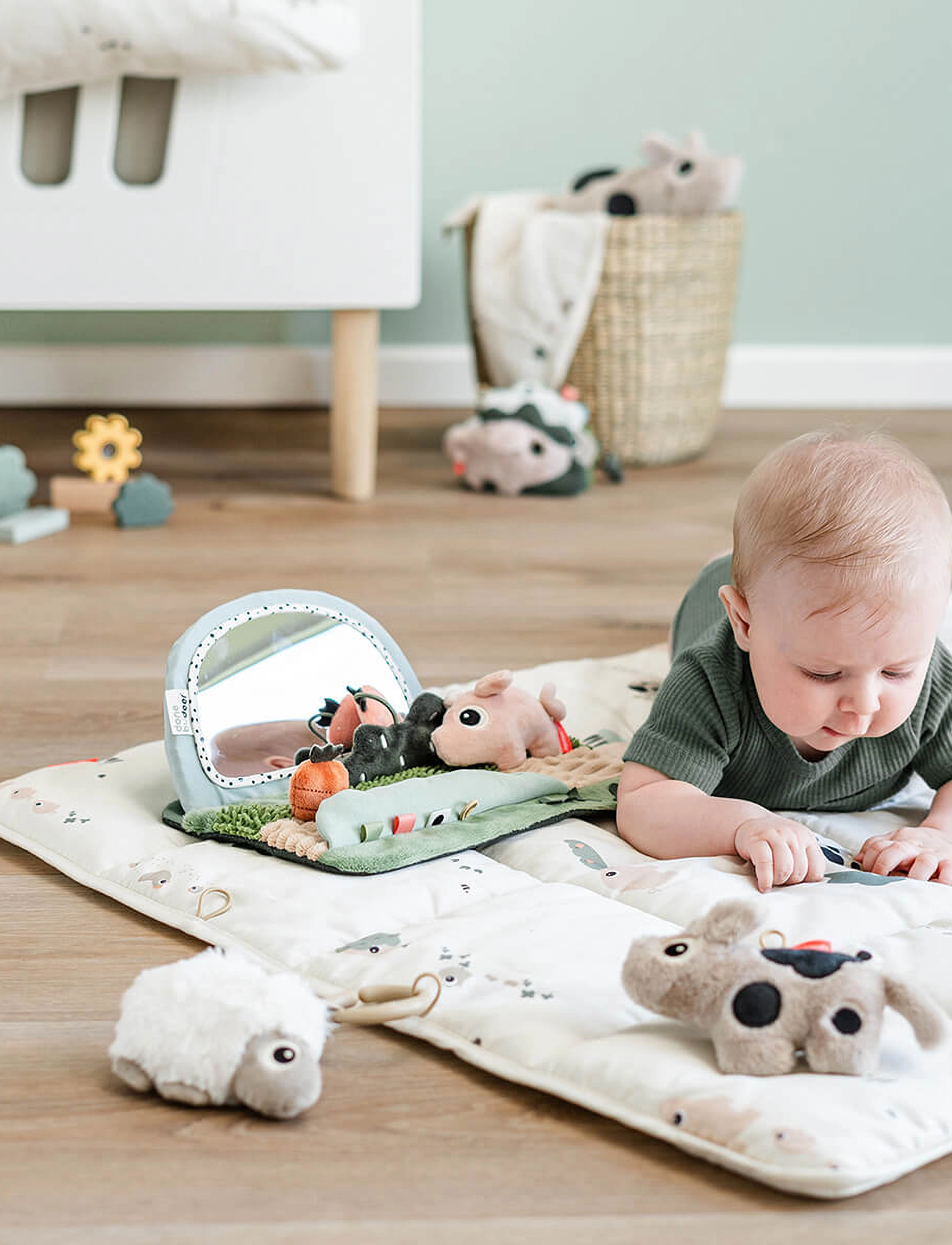 Done by Deer - Play mat Tiny farm Sand - leikkialustat - sand - 3