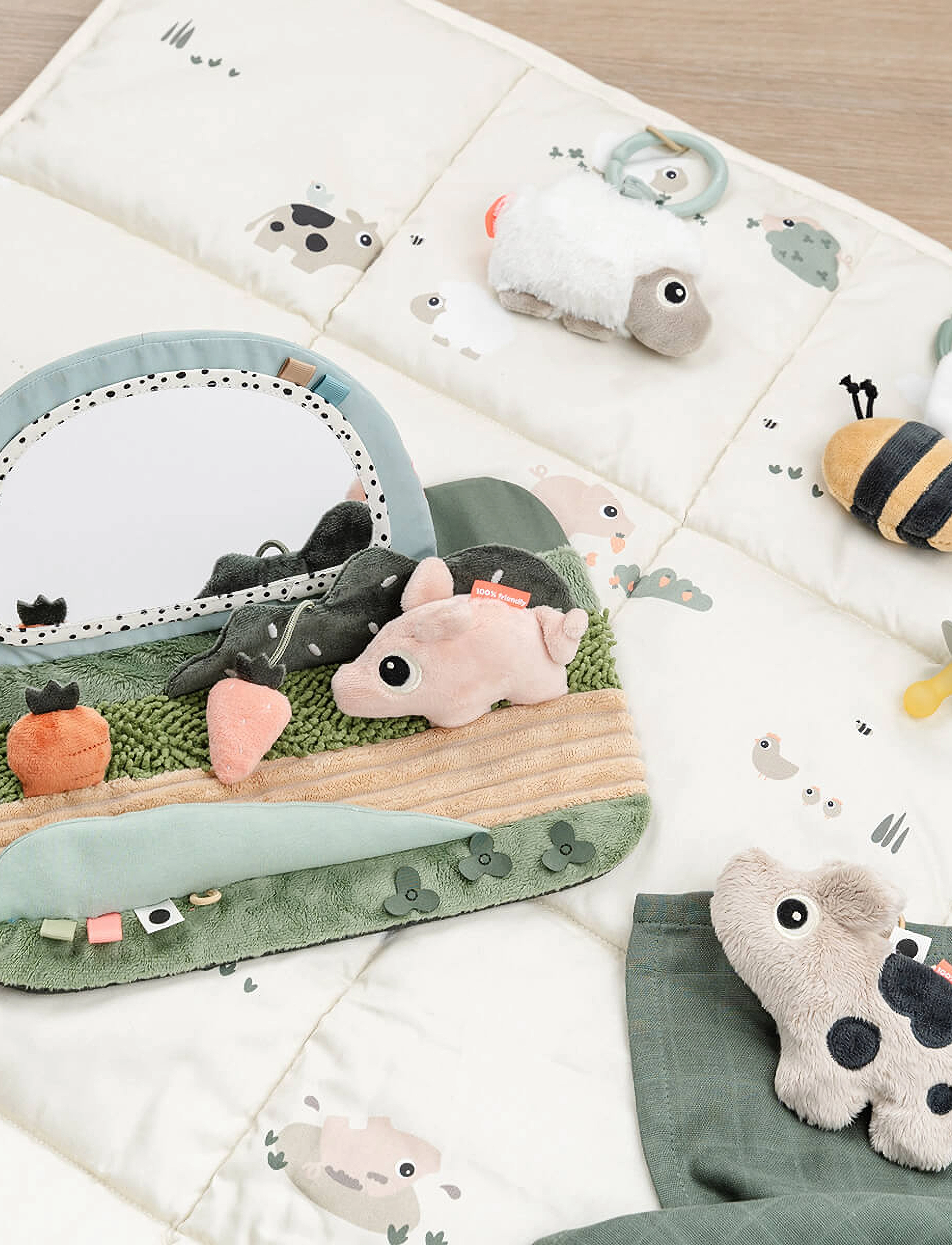 Done by Deer - Play mat Tiny farm Sand - leikkialustat - sand - 4