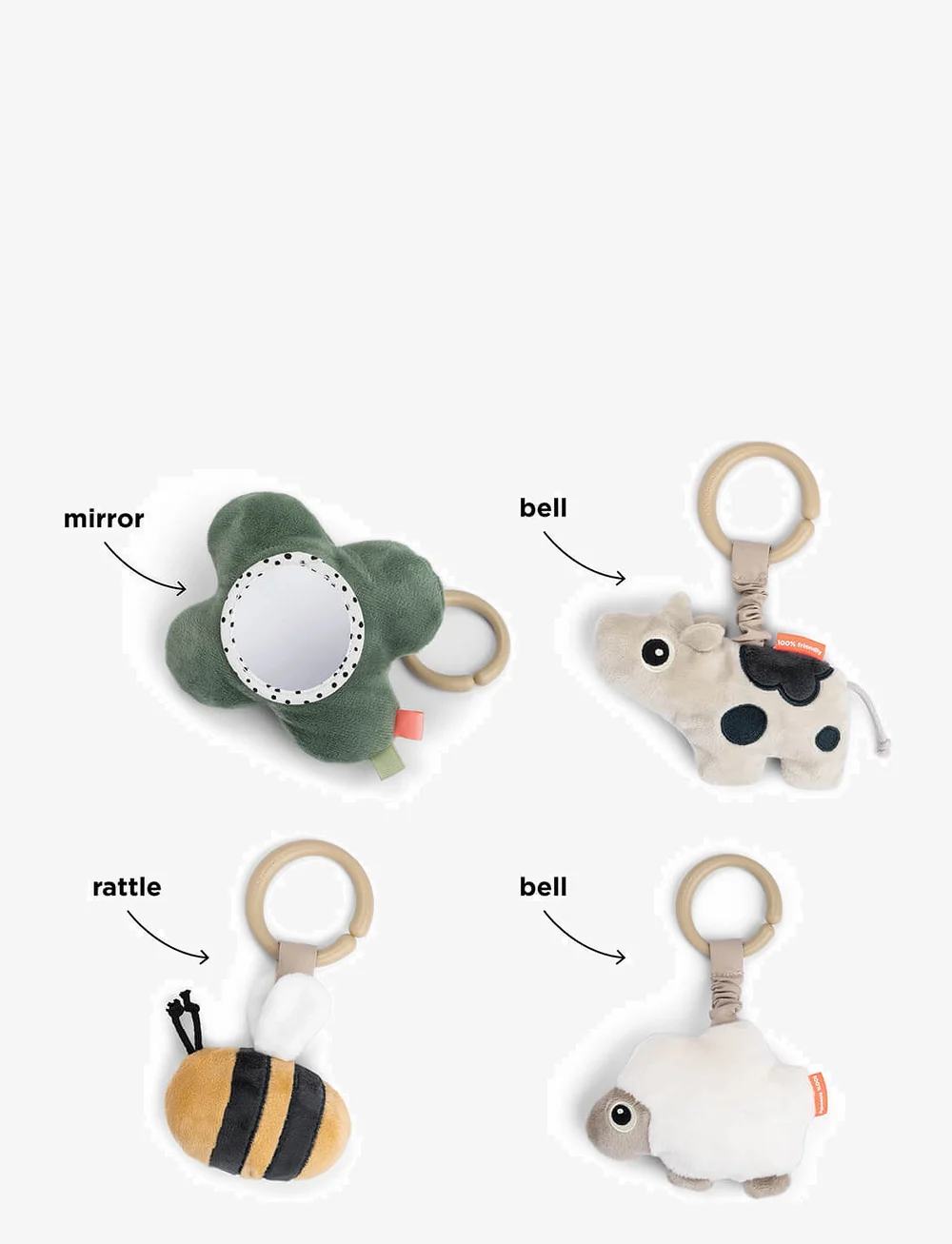 Done by Deer - Activity play mat Tiny farm Powder - spielbögen - powder - 3