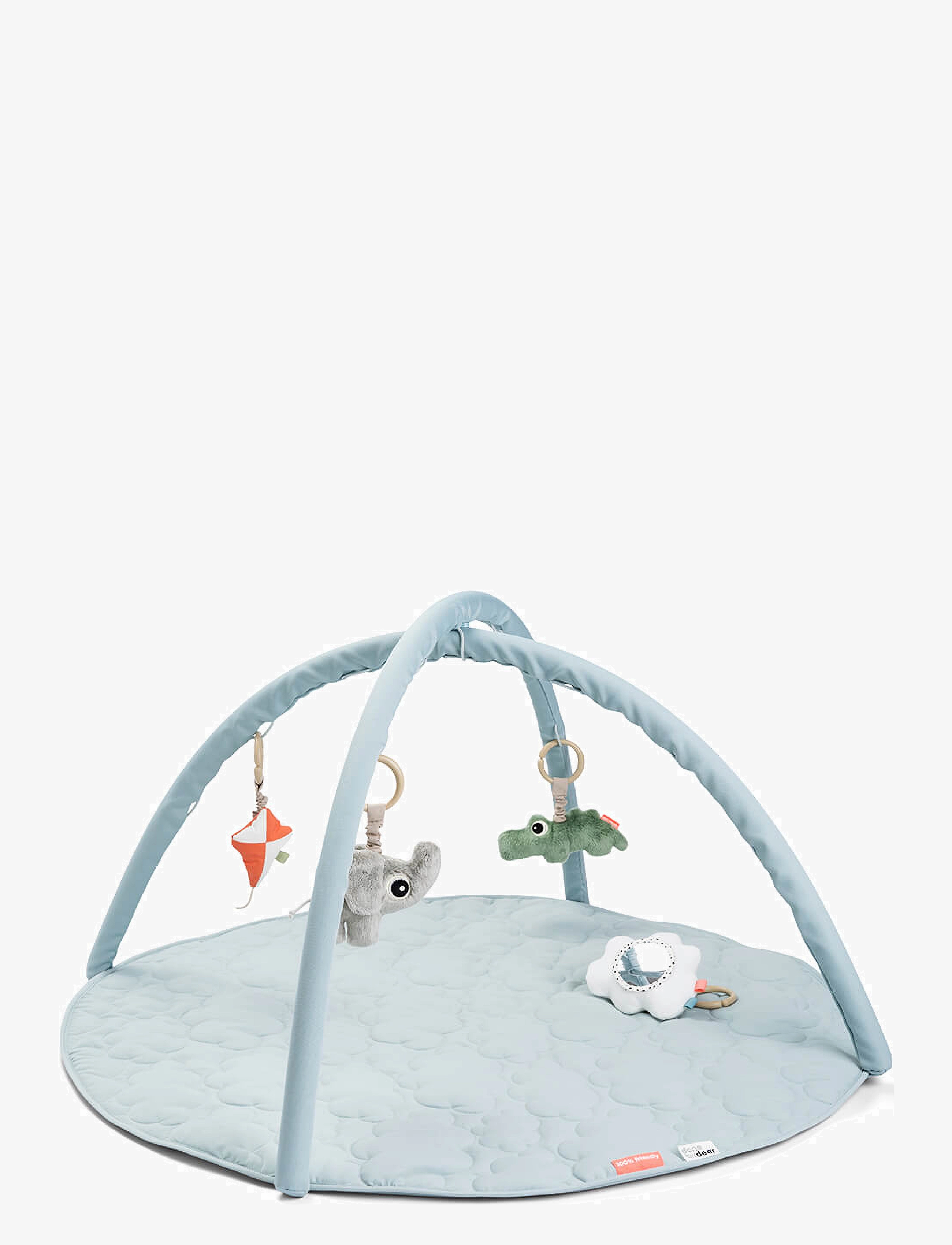 Done by Deer Activity Play Mat Playground Blue, Ø 90X H 48 cm, Baby Spielzeug, Blau - Gyms, Kinder