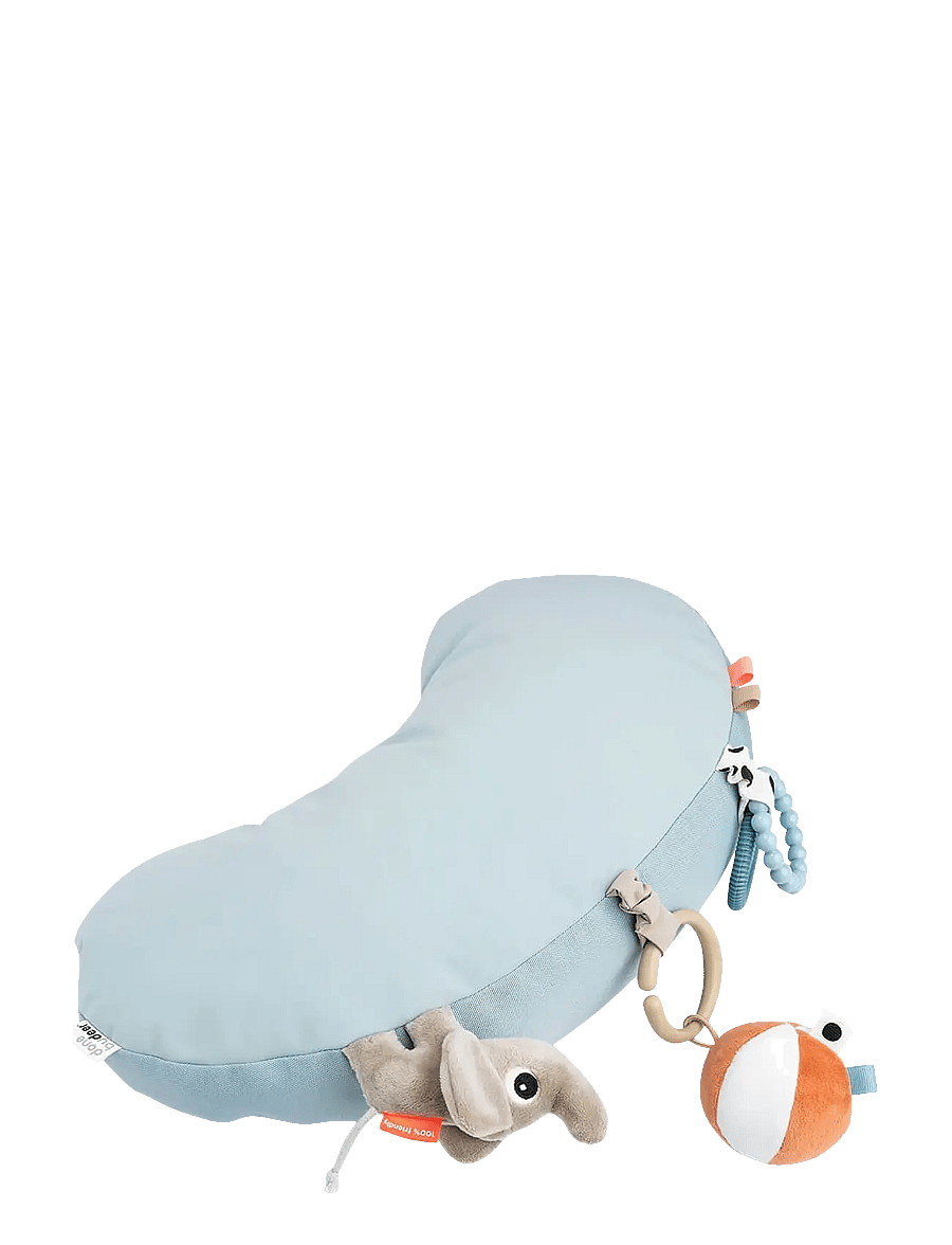 Done by Deer - Tummy time activity pillow Playground Blue - smábarnaleikvellir og leikmottur - blue - 0
