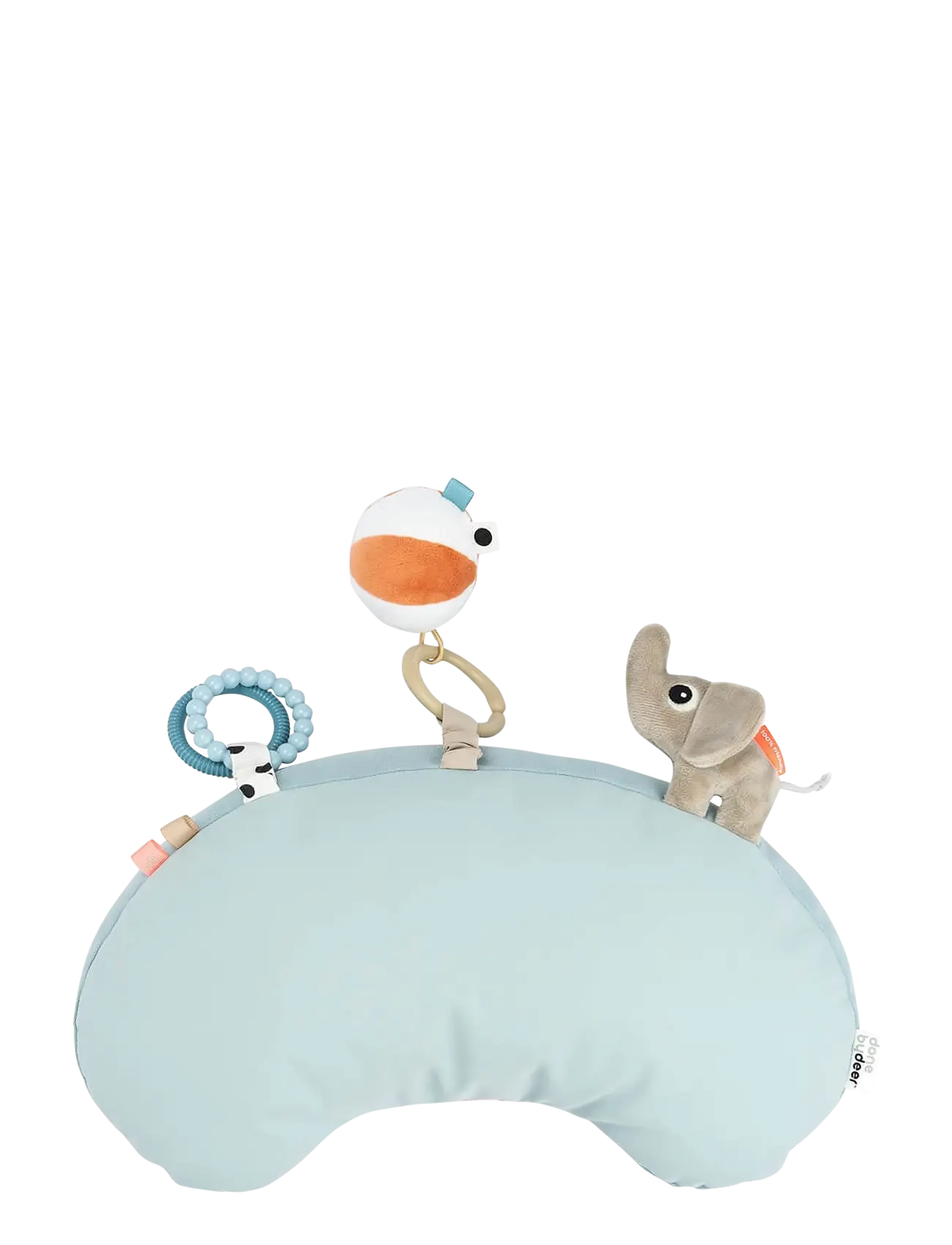 Done by Deer - Tummy time activity pillow Playground Blue - smábarnaleikvellir og leikmottur - blue - 1
