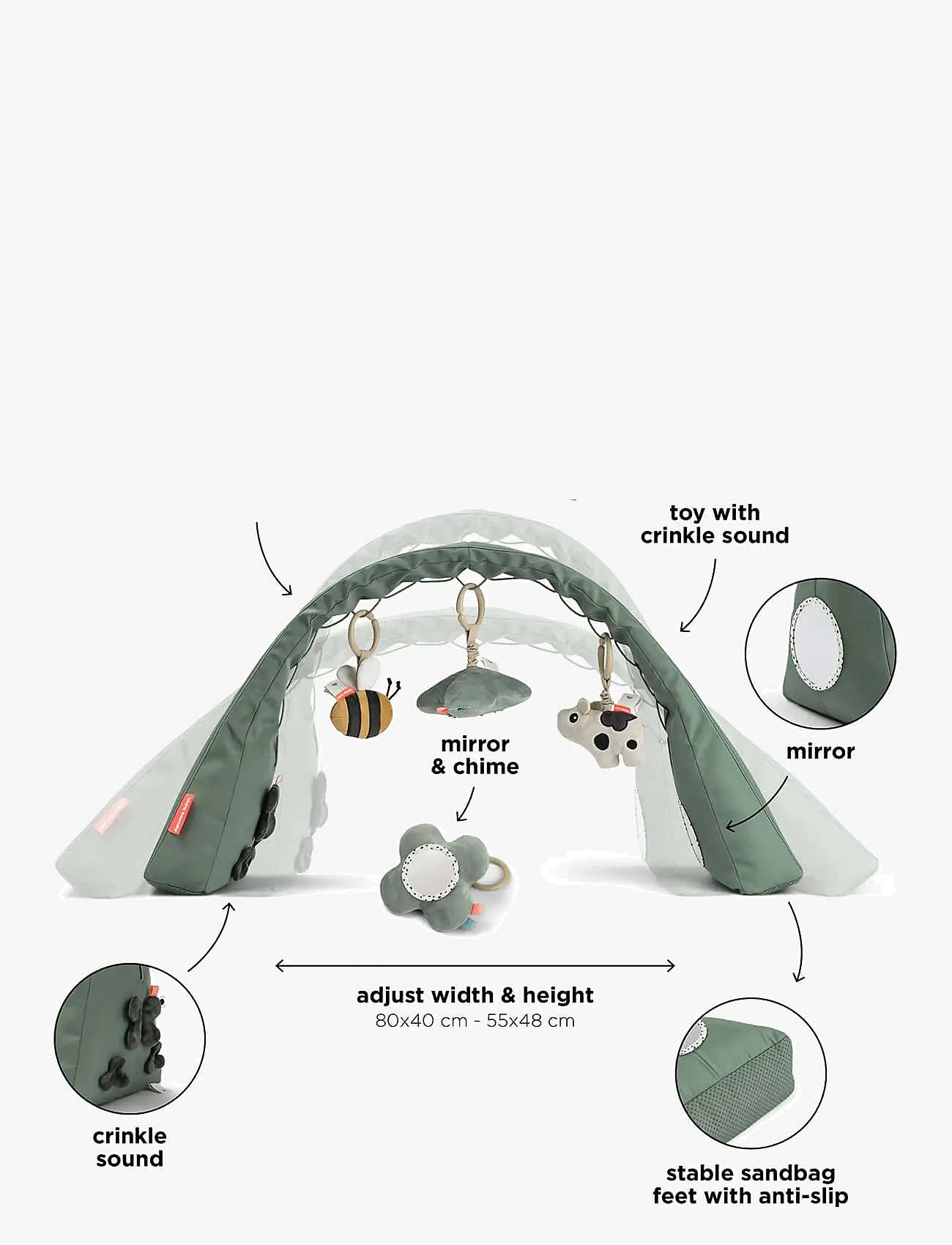 Done by Deer - Activity gym Tiny farm Green - activity gyms - green - 3