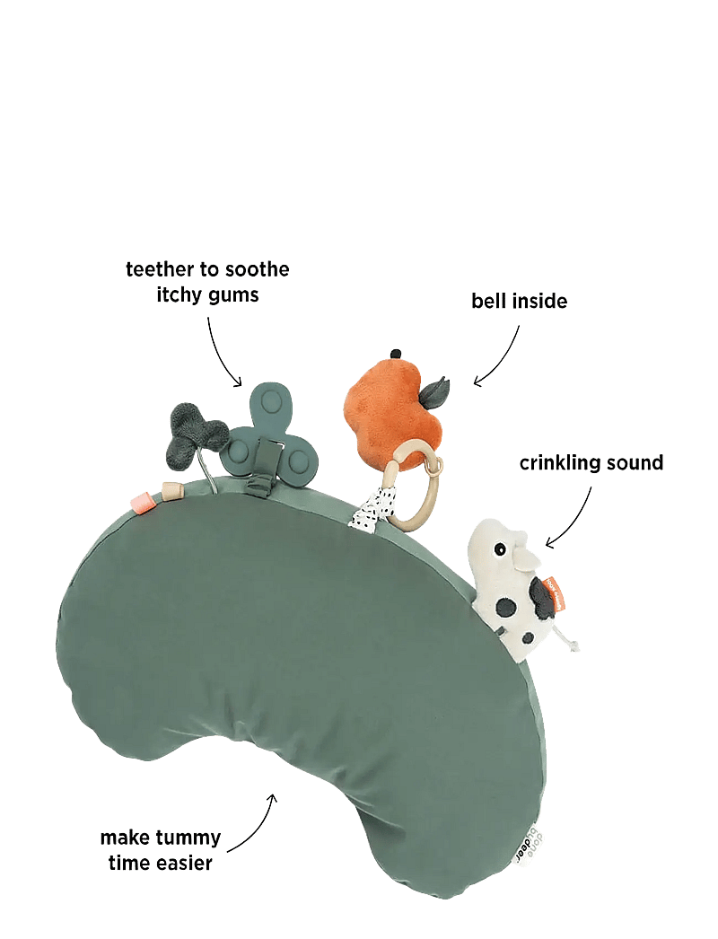 Done by Deer - Tummy time activity pillow Tiny farm Green - geschenke unter 50€ - green - 2