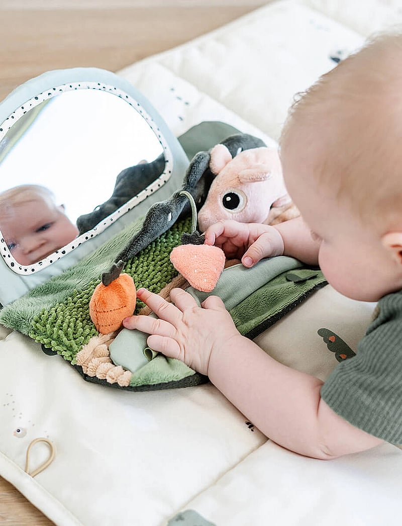 Done by Deer - Tummy time sensory mirror Tiny farm Colour mix - spielbögen - colour mix - 3