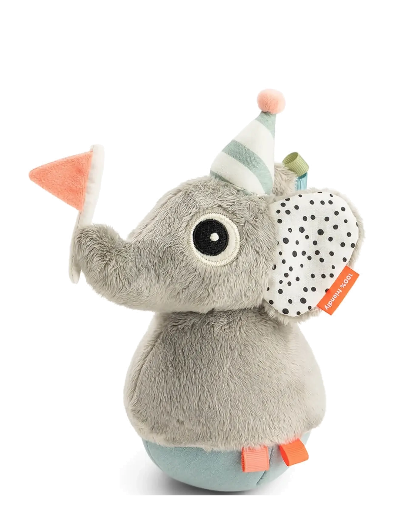 Done by Deer Tumbler activity toy Elphee Colour mix - Babyleksaker - COLOUR MIX / grey