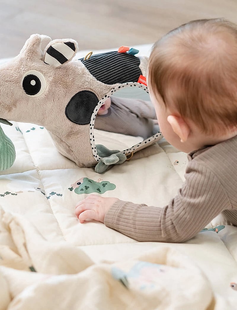 Done by Deer - Activity floor mirror Dotti Sand - mjuka leksaker - sand - 0