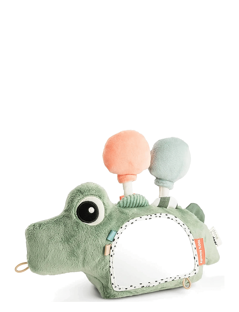 Done by Deer - Activity floor mirror Croco Green - mjuka leksaker - green - 1