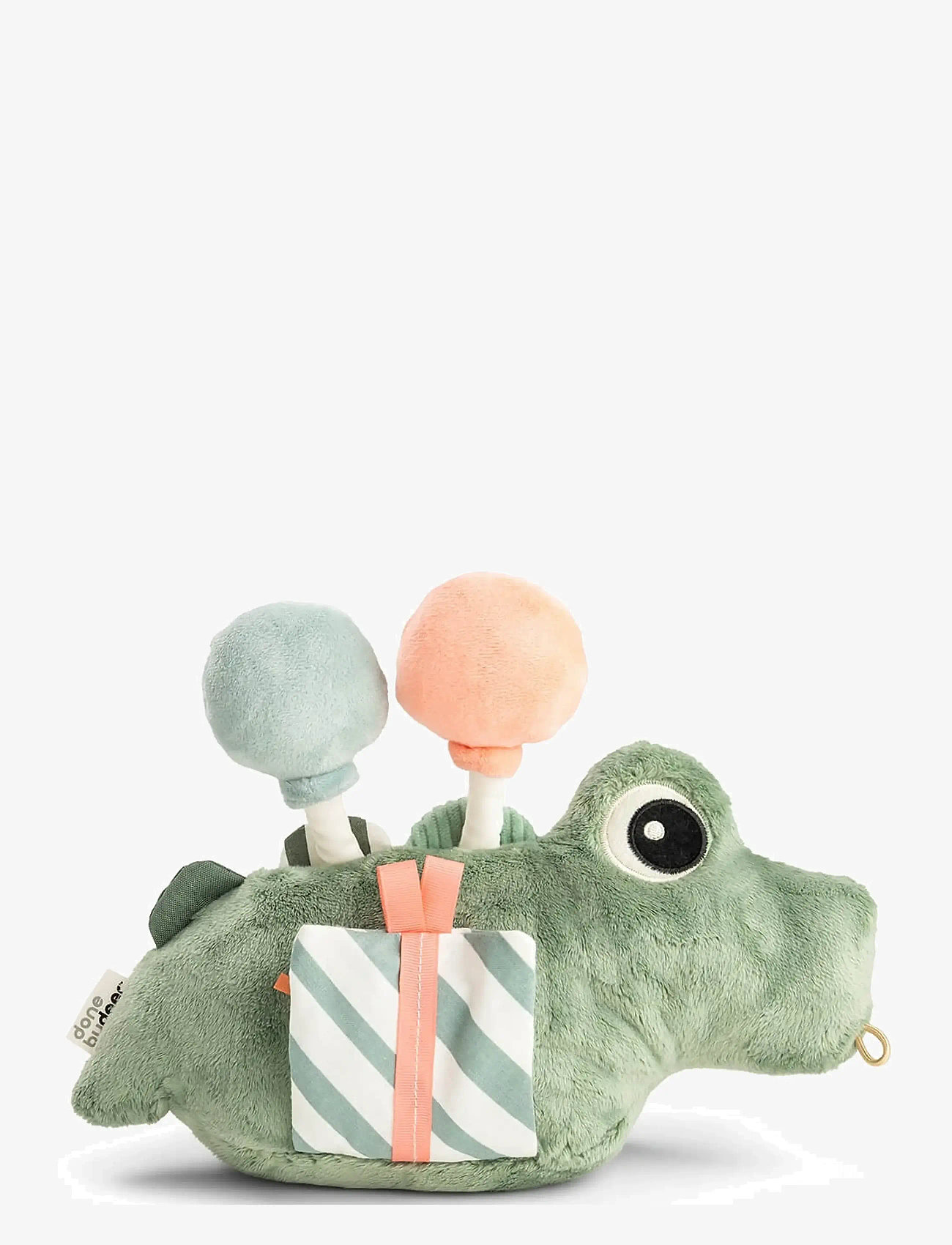 Done by Deer - Activity floor mirror Croco Green - mjuka leksaker - green - 2