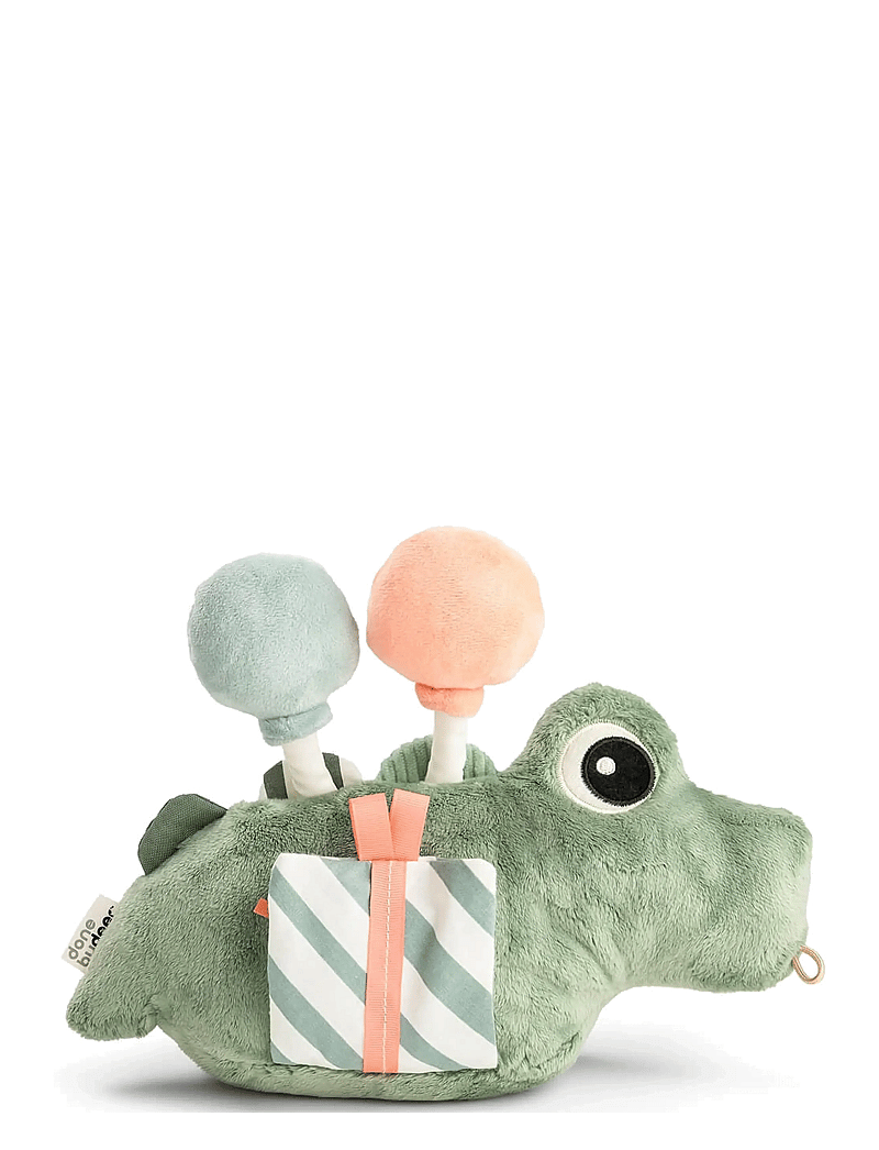 Done by Deer - Activity floor mirror Croco Green - mjuka leksaker - green - 2