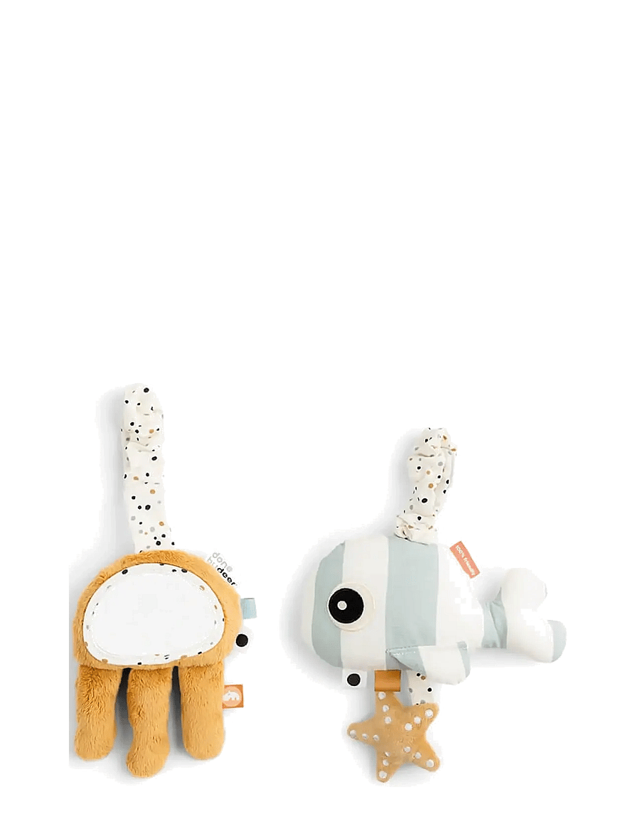 Done by Deer - To go activity set Sea friends Blue/Mustard - kinderwagen accessoires - blue/mustard - 0