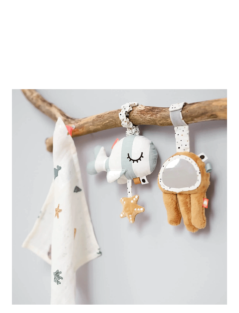 Done by Deer - To go activity set Sea friends Blue/Mustard - plüschspielzeug - blue/mustard - 5