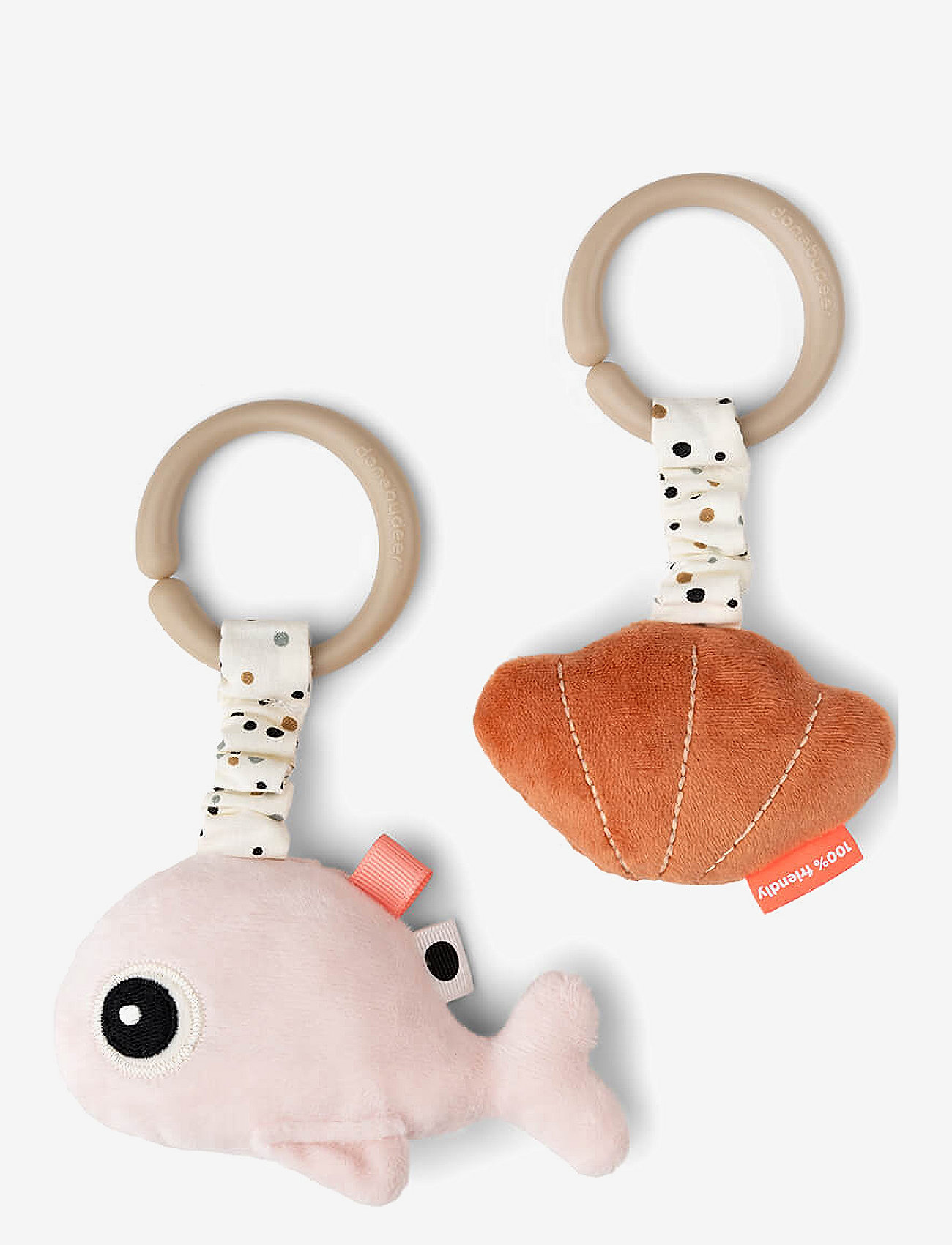 Done by Deer - Hanging activity toy 2 pcs Wally Powder - powder - 0