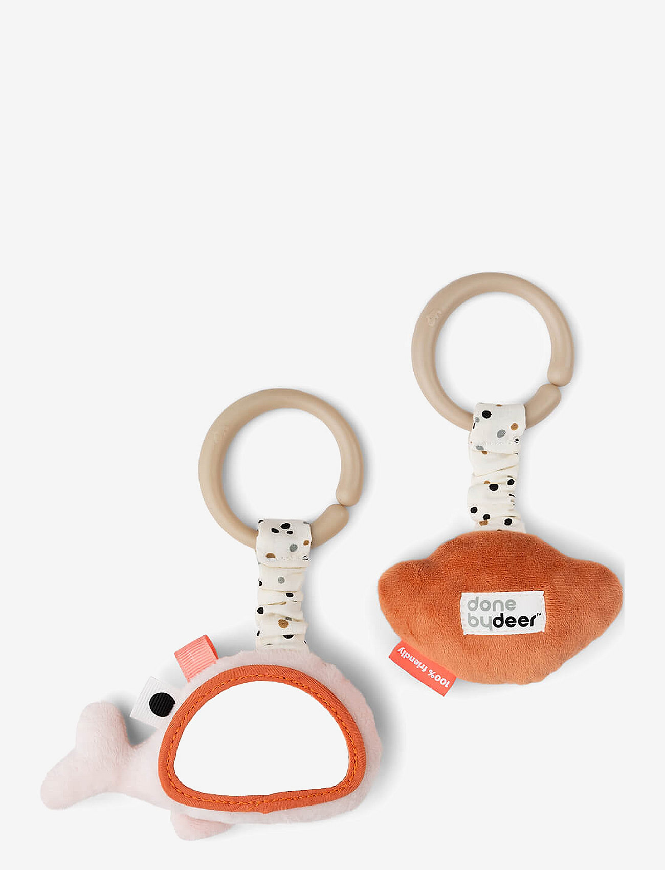 Done by Deer - Hanging activity toy 2 pcs Wally Powder - powder - 1