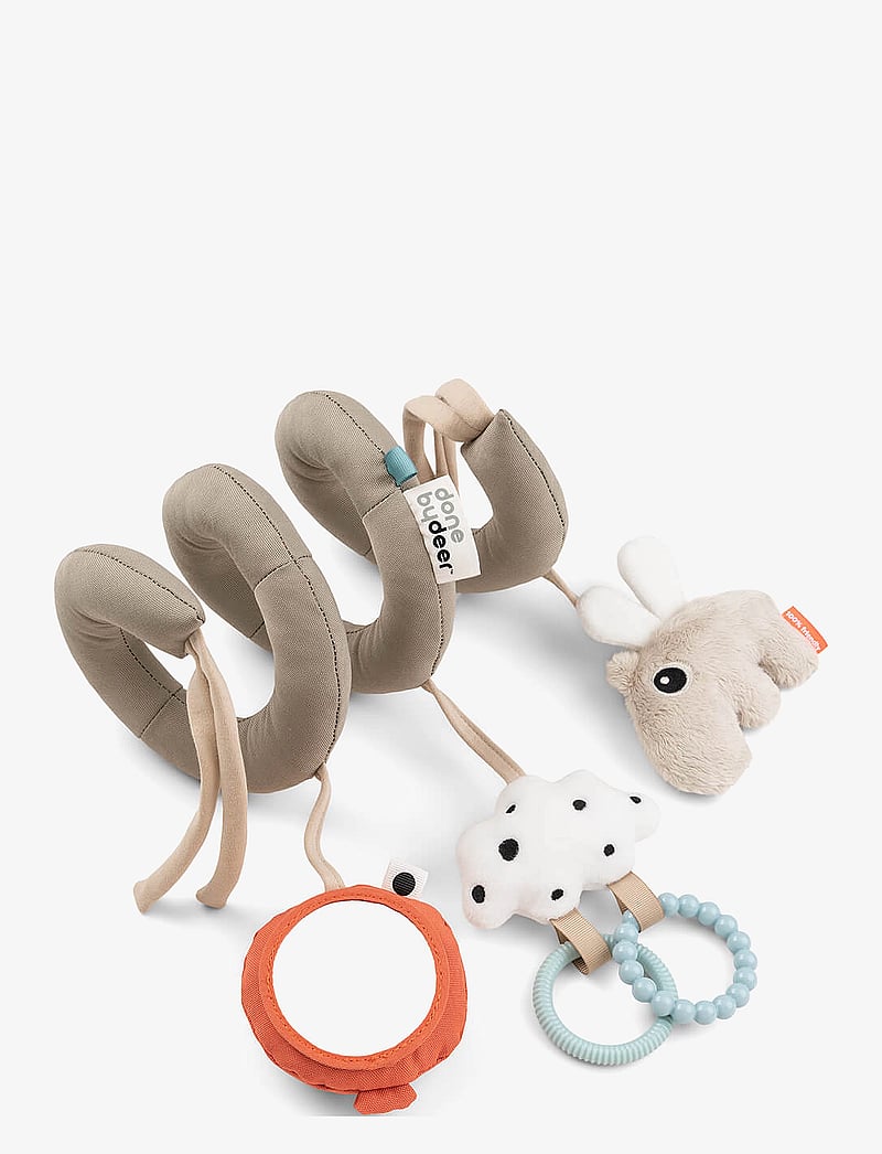 Done by Deer - Activity spiral Happy clouds Sand - stroller toys - sand - 0