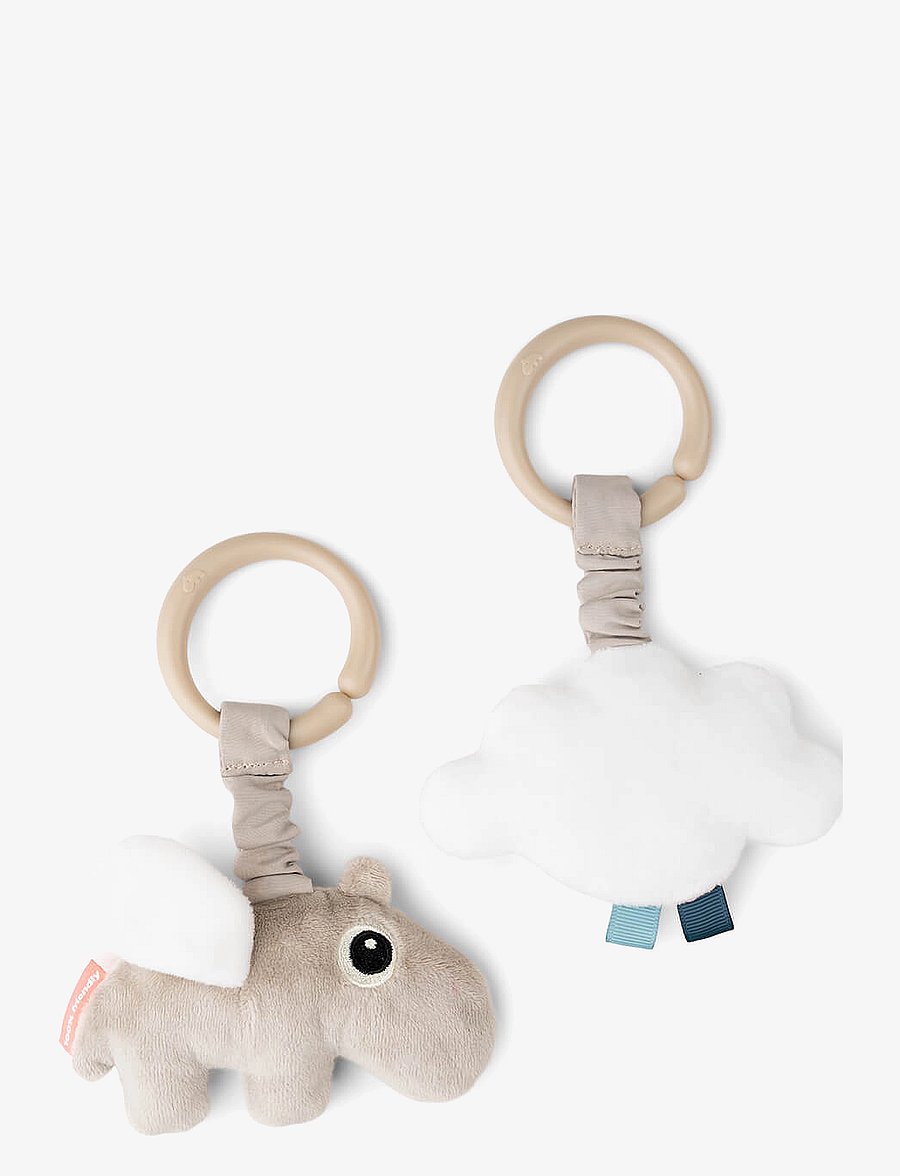 Done by Deer - Hanging activity toy 2 pcs Happy clouds Sand - interaktives spielzeug - sand - 2