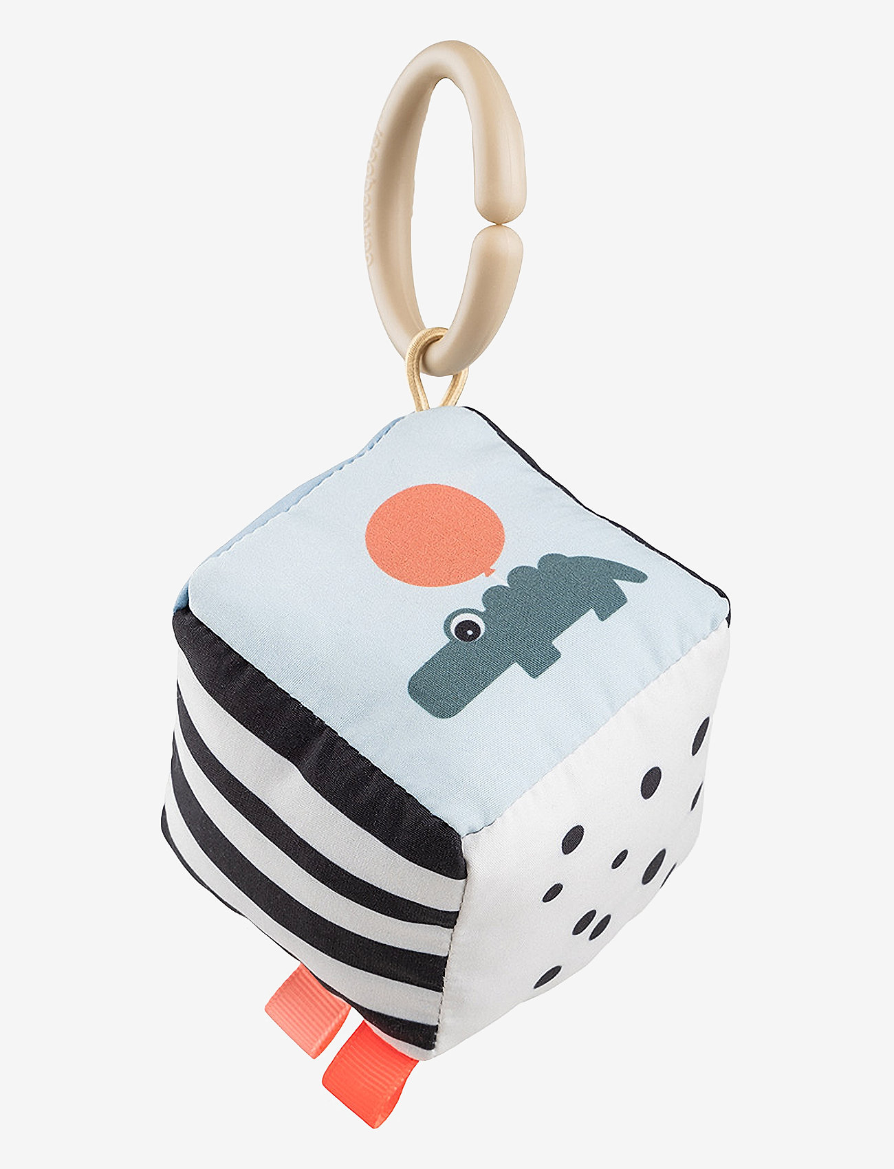 Done by Deer - Contrast baby cube Happy clouds Colour mix - zabawki interaktywne - colour mix - 0