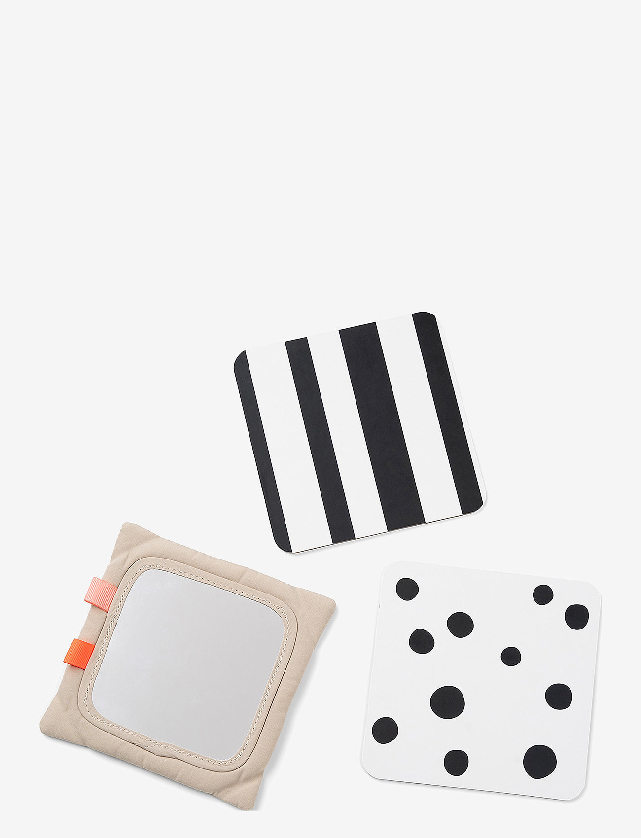 Done by Deer - Baby contrast card holder Deer friends Sand - interaktiva leksaker - sand - 3