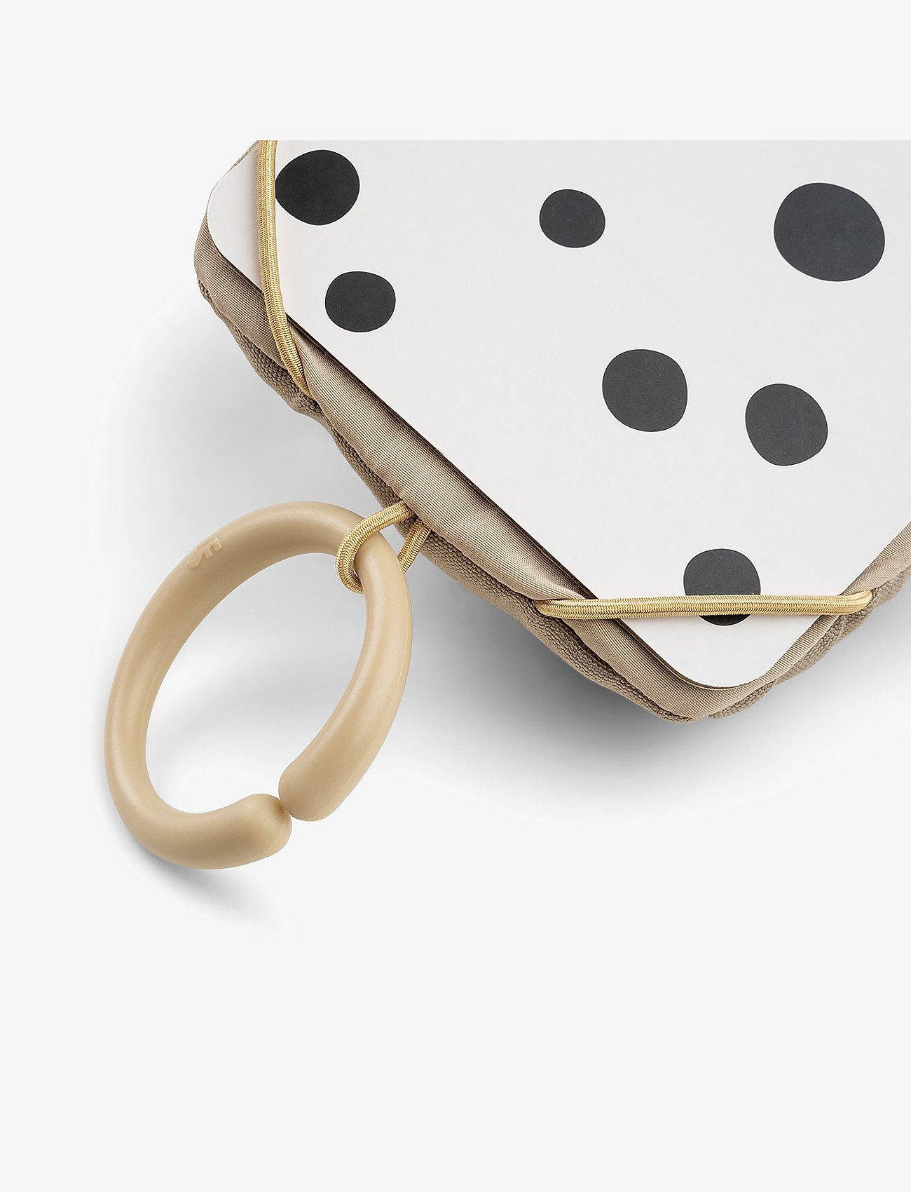 Done by Deer - Baby contrast card holder Deer friends Sand - interaktiva leksaker - sand - 5