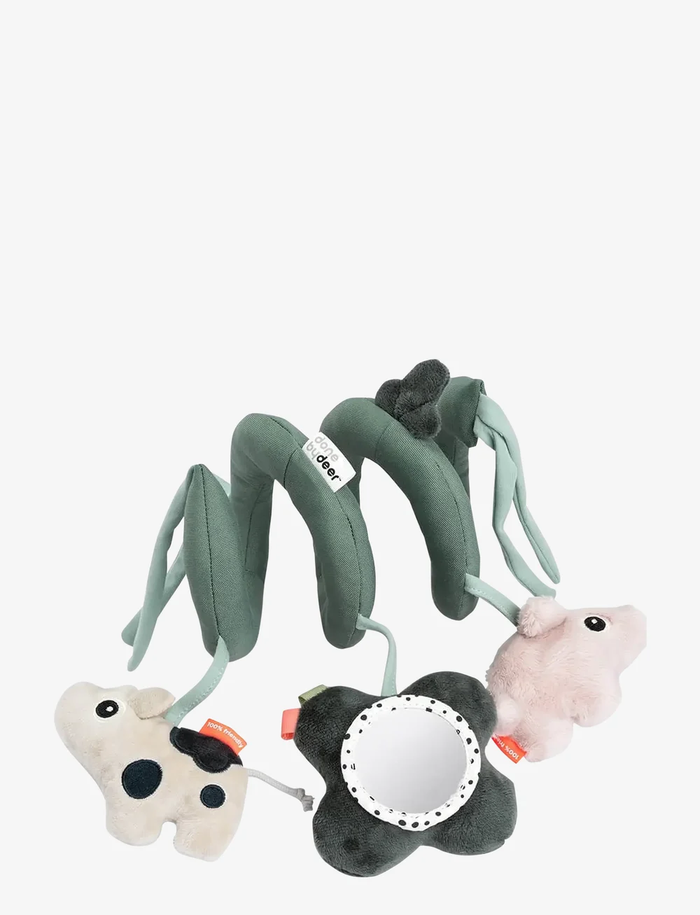 Done by Deer - Activity spiral Tiny farm Green - kinderwagen-spielzeug - green - 0