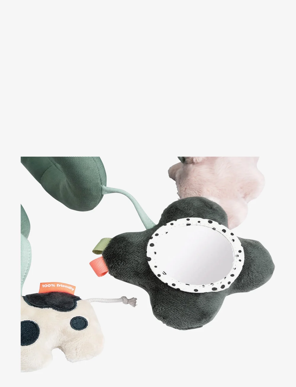 Done by Deer - Activity spiral Tiny farm Green - kinderwagen-spielzeug - green - 1