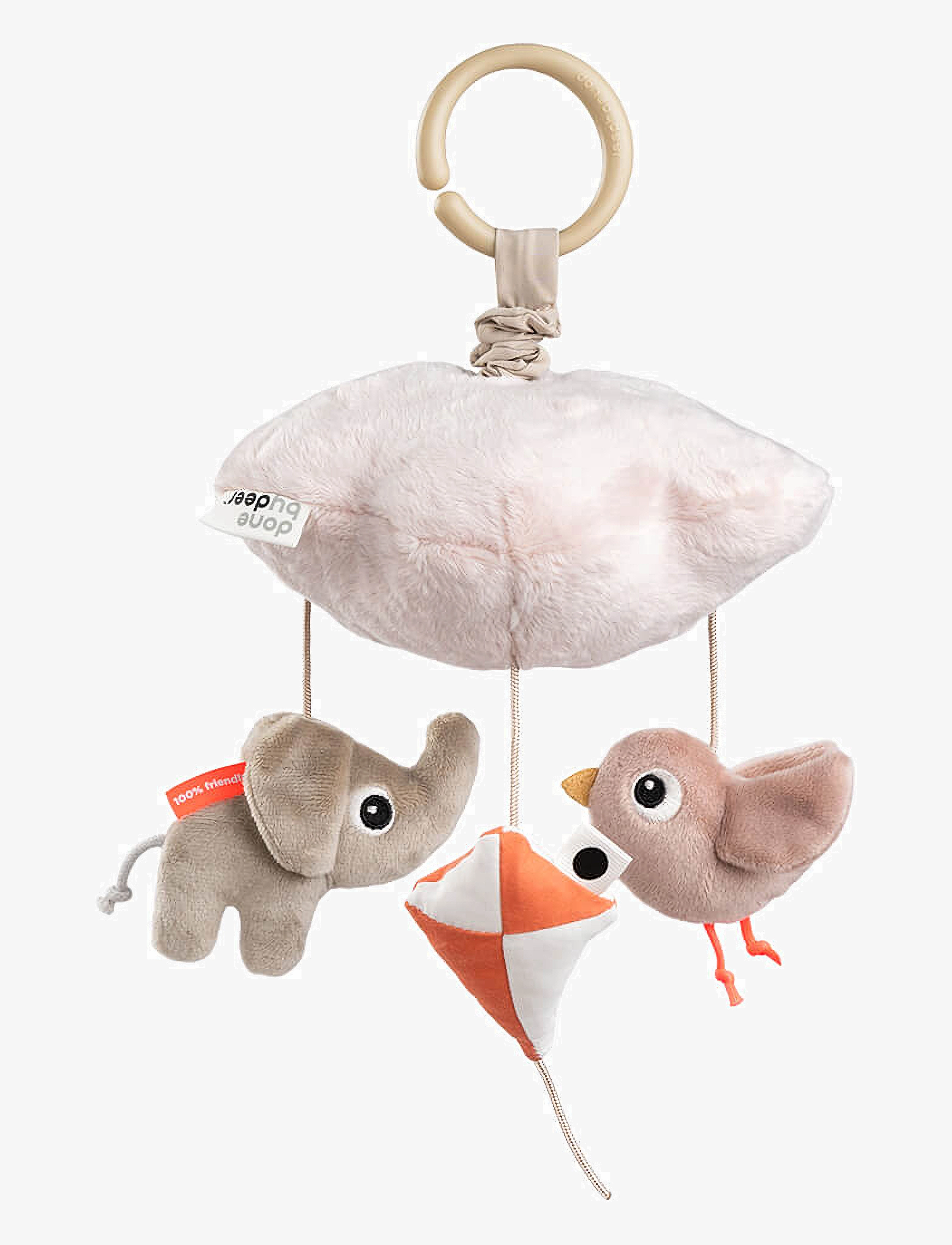 Done by Deer Musical Mobile Playground Powder, 18X 15X 26 cm, Baby Sleep, Rosa - Mobiles, Kinder