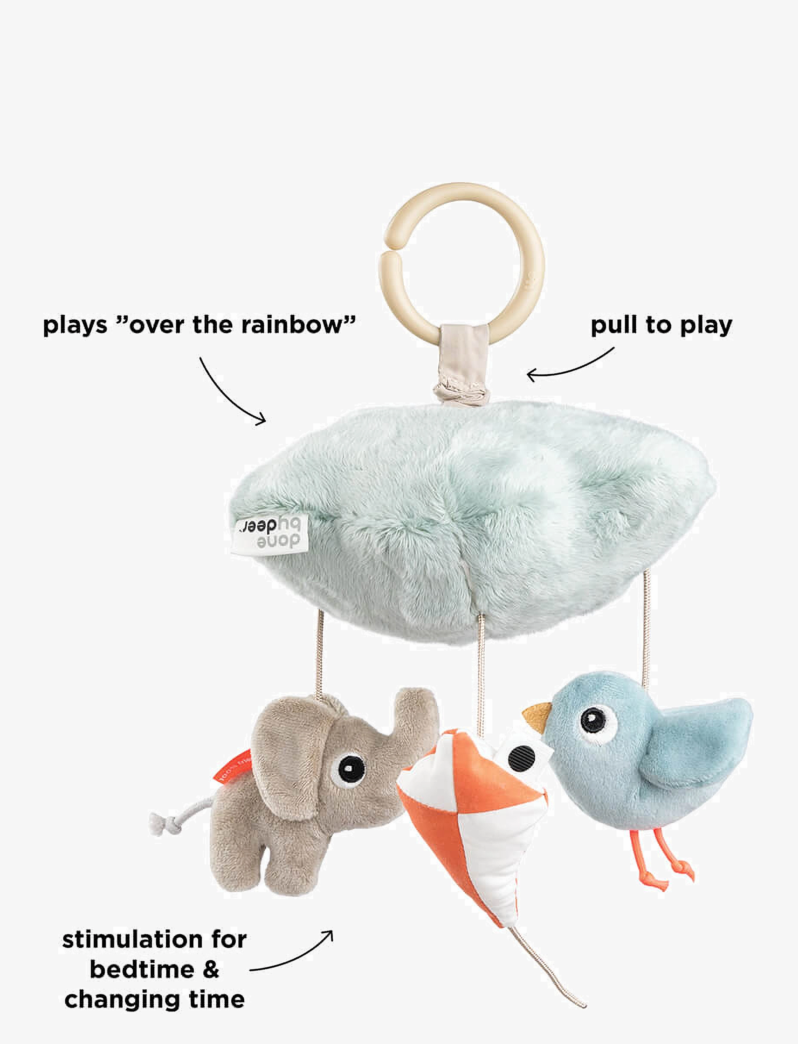 Done by Deer - Musical mobile Playground Blue - schlafen - blue - 1