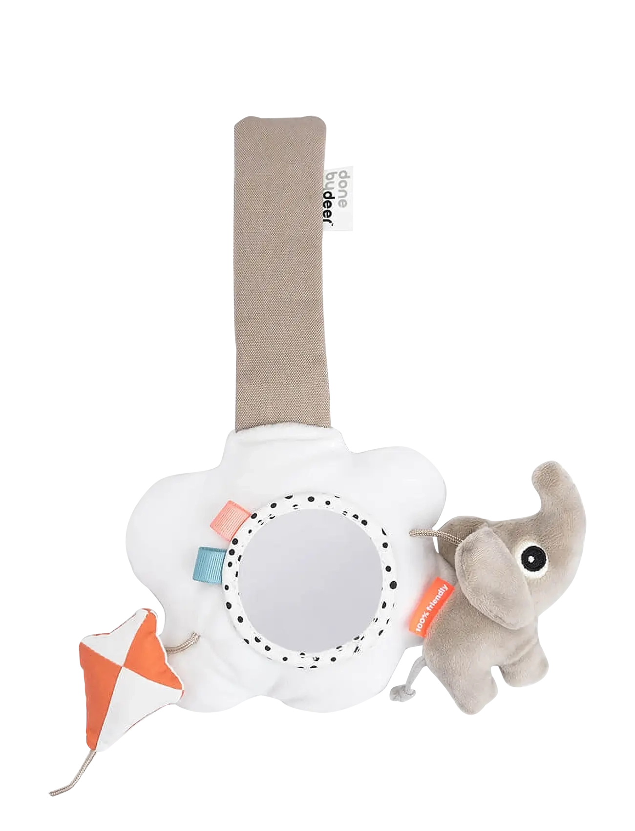 Done by Deer Pram Mobile Playground Colour Mix, 18X 20.5X 6 cm, Strollers & Accessories, Weiß - Stroller Spielzeug, Kinder